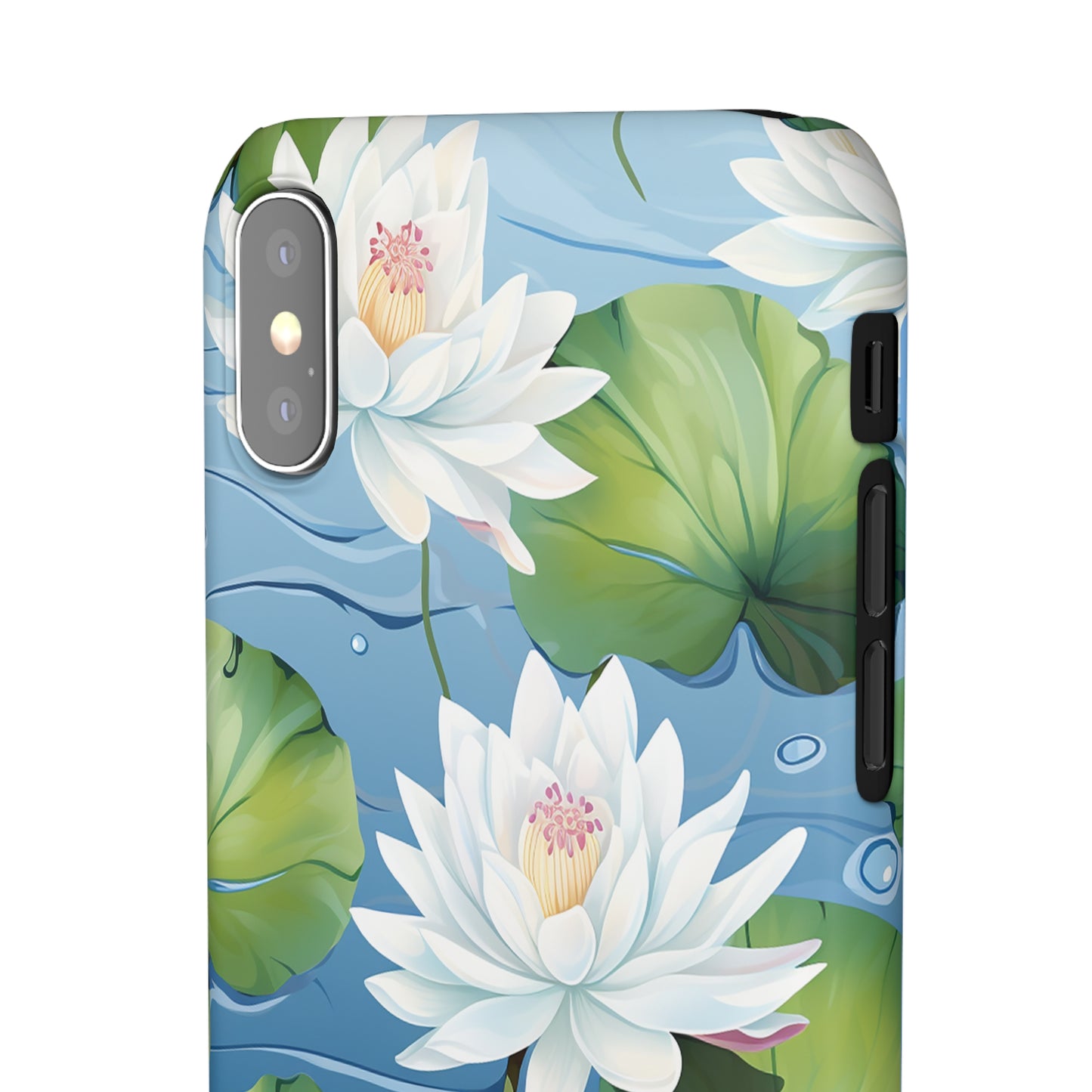 Elegant Water Lilies: Premium Phone Case