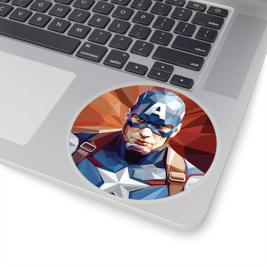 Captain America Sticker - Embody Heroic Patriotism