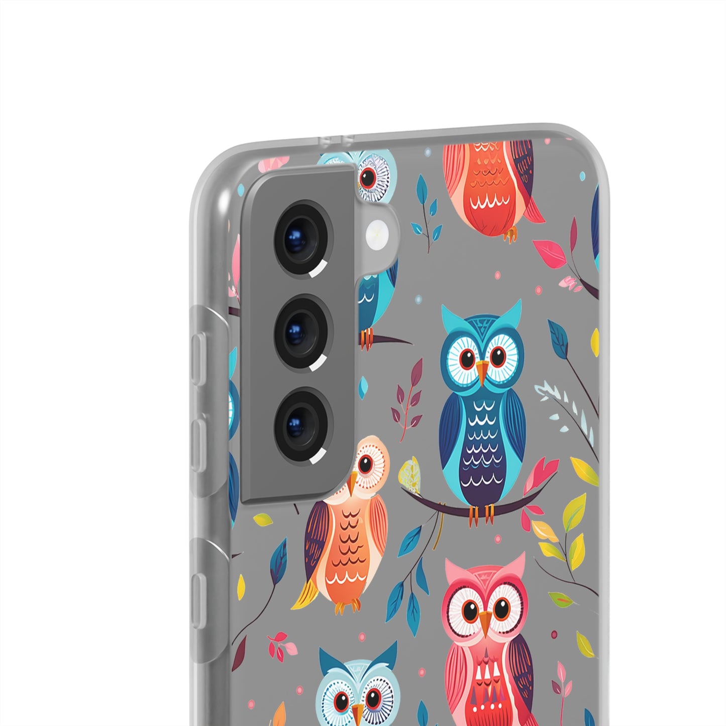 Whimsical Owl Flexi and Transparent Phone Case