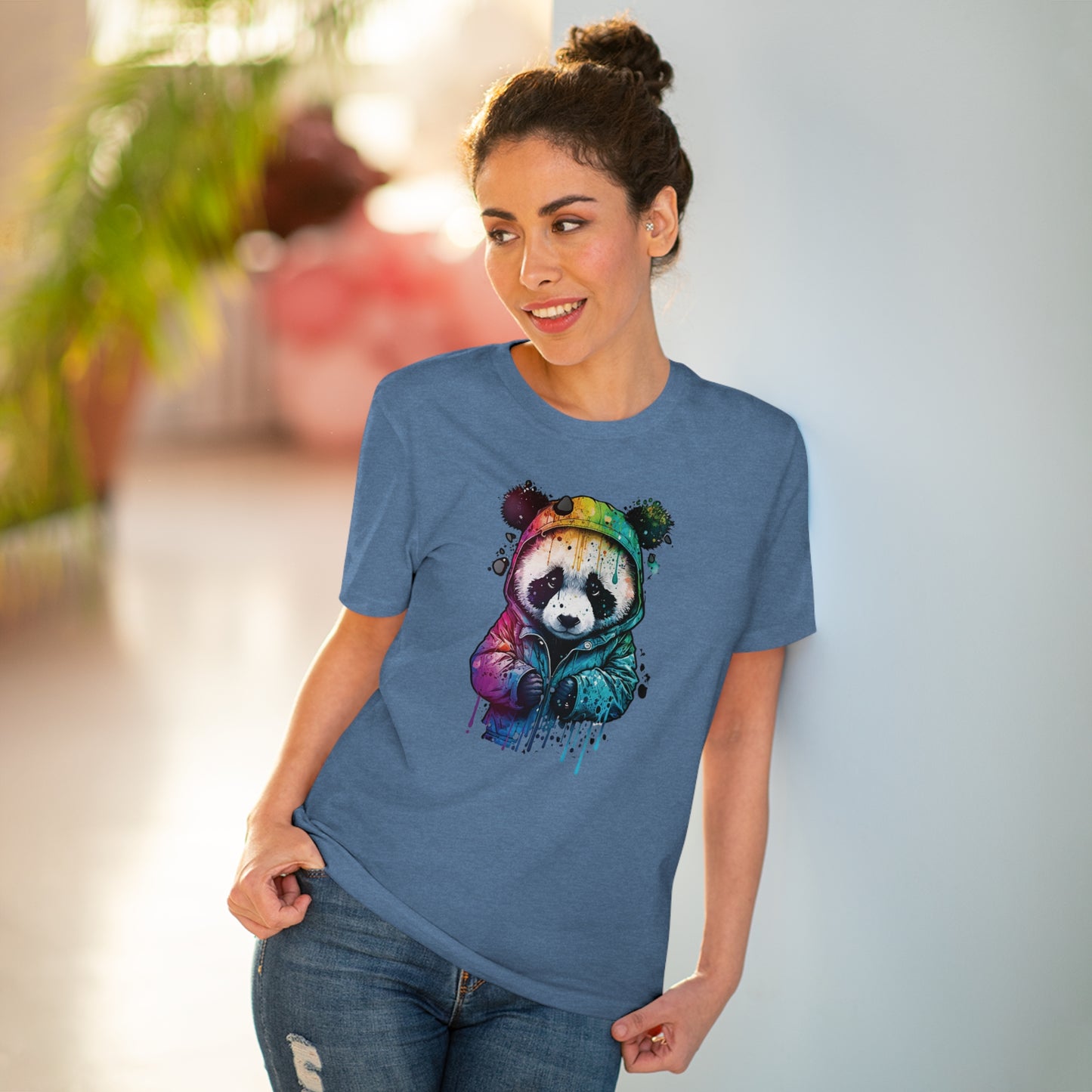 Panda Organic Unisex T-Shirt - Add Some Fun and Eco-Friendly Style to Your Wardrobe