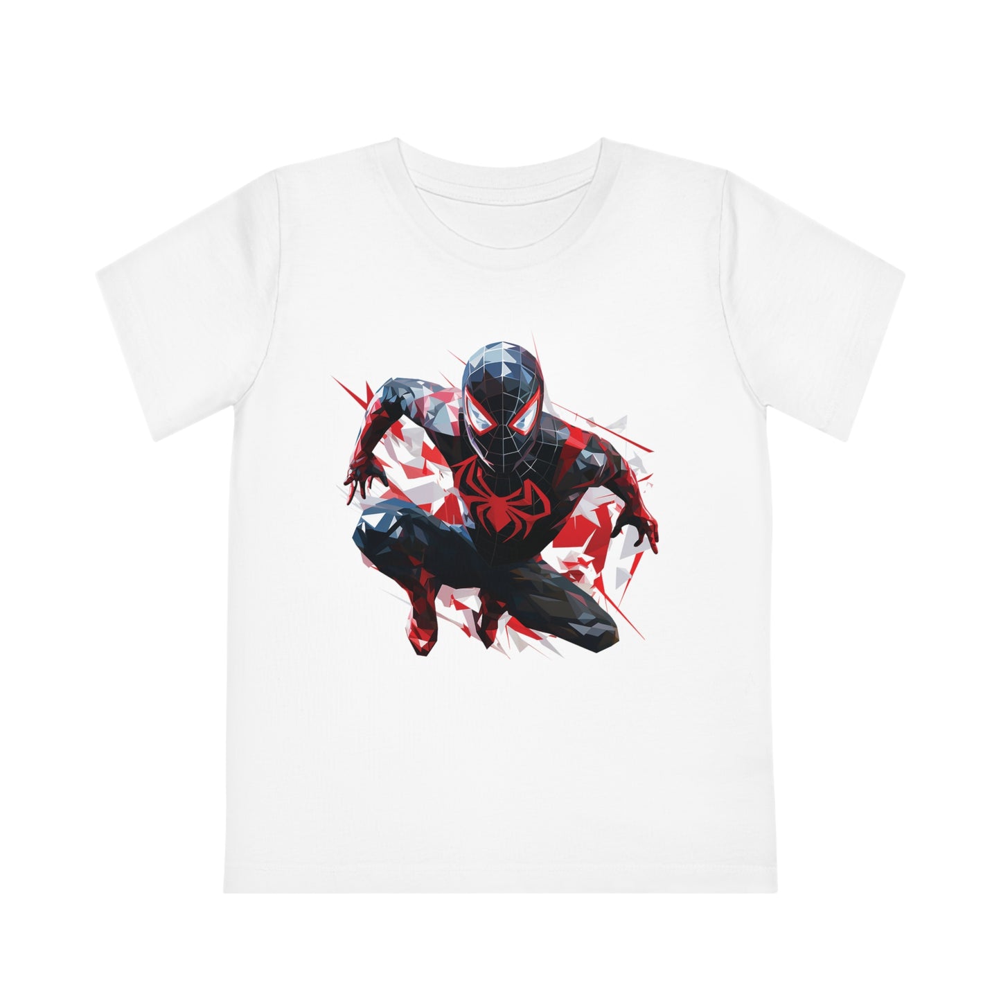 Miles Morales Polygonal Kids T-Shirt - Embrace Spidey Style