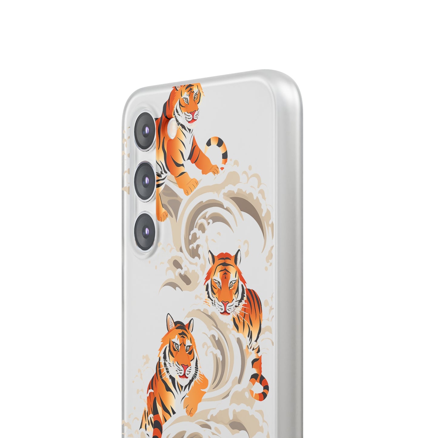 Elegant Chinese Ink Tiger Flexi Phone Case