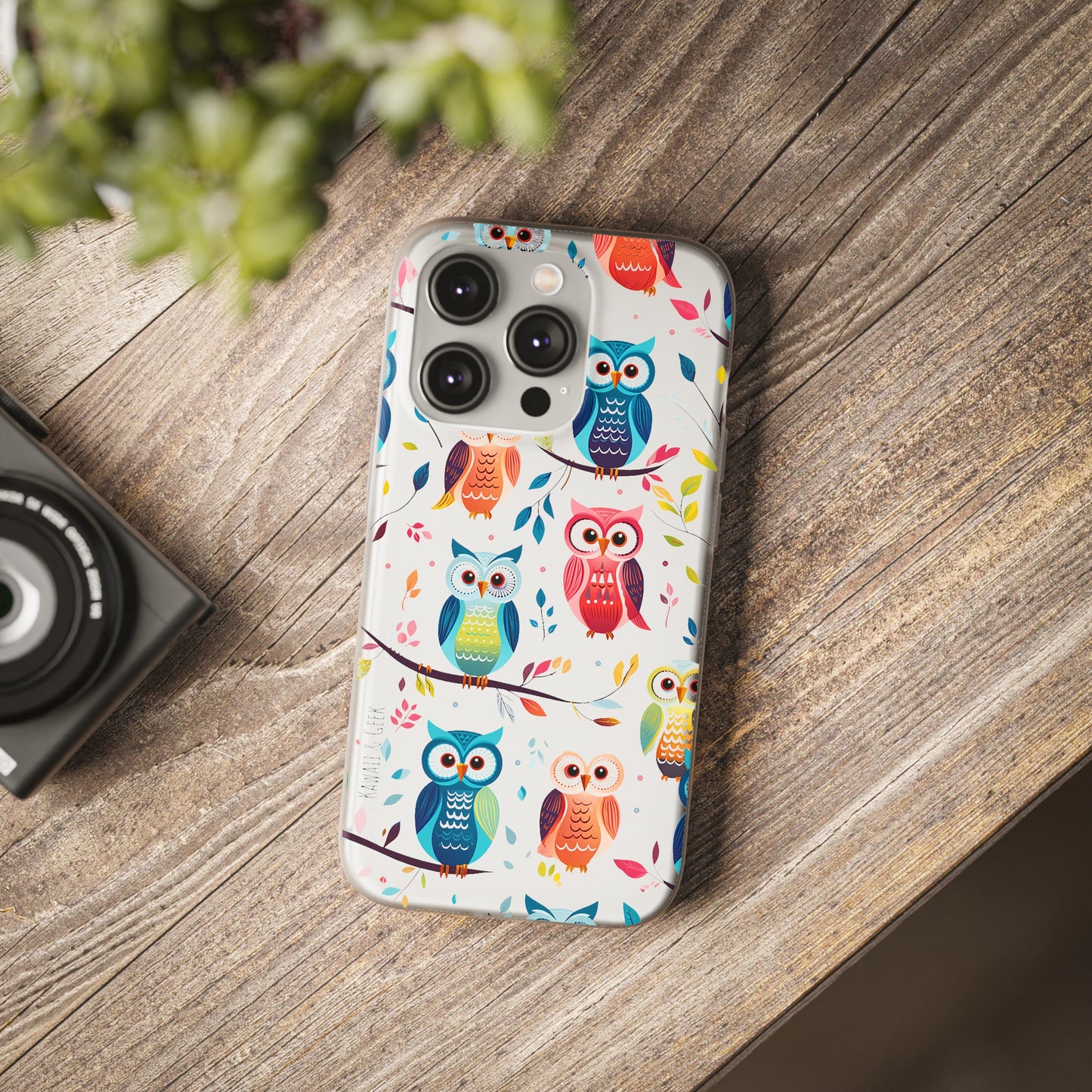Whimsical Owl Flexi and Transparent Phone Case