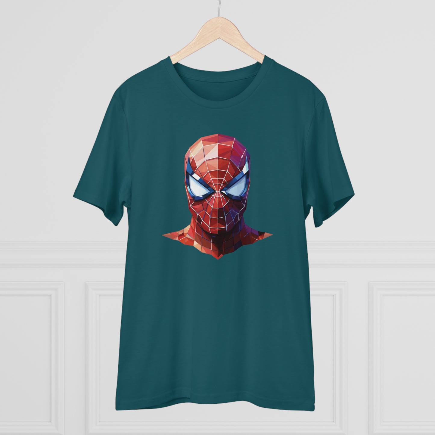 Spider-Man Polygonal Geometric T-Shirt - Swing into Stylish Adventure