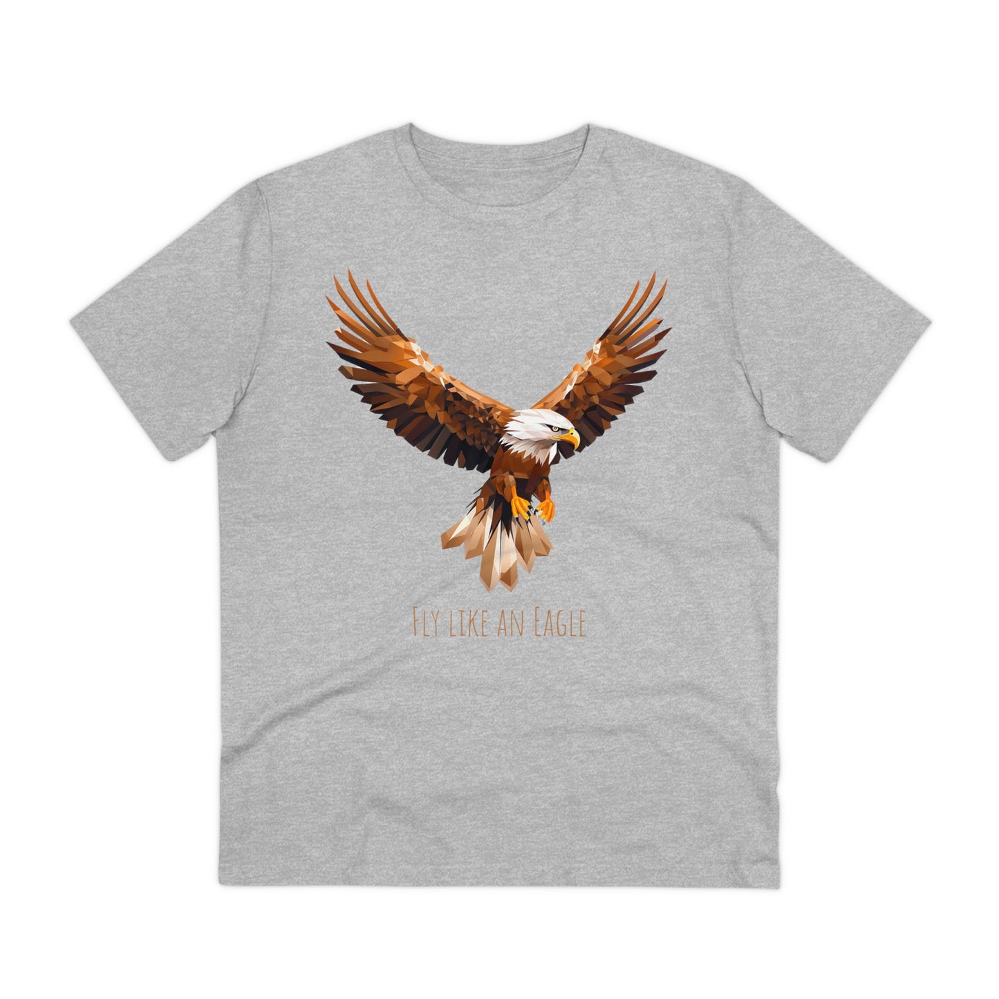 Eco-Friendly Geometric Eagle T-Shirt: "Fly Like An Eagle"