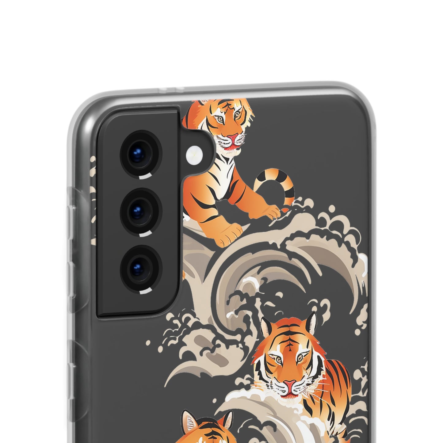 Elegant Chinese Ink Tiger Flexi Phone Case