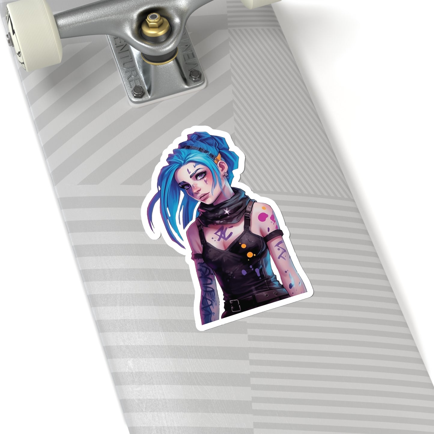 Jinx from Arcane Sticker - Add Some Colorful and Explosive Style to Your Tech - League of Legends