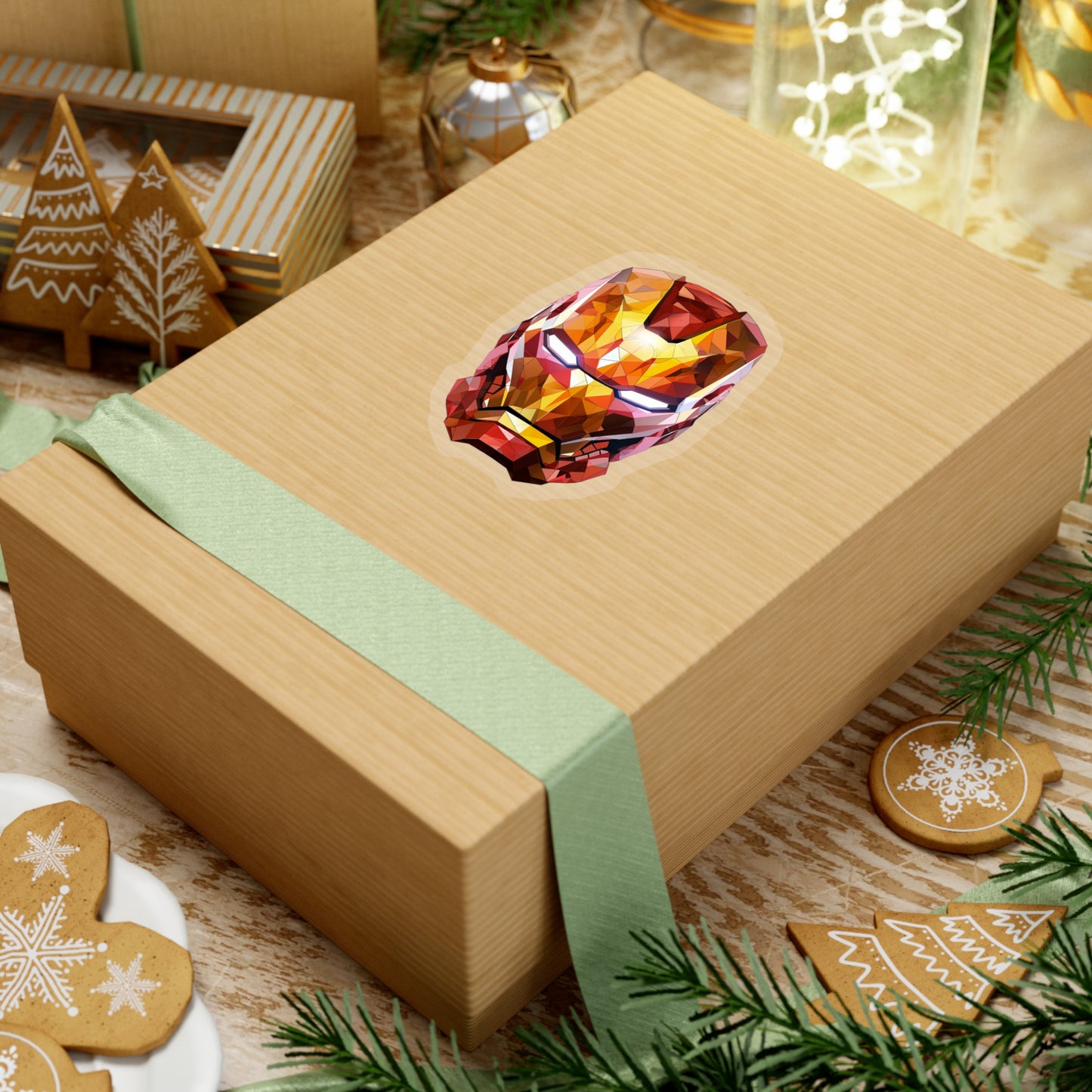 Iron Man Sticker - Unleash the Power of Geometry