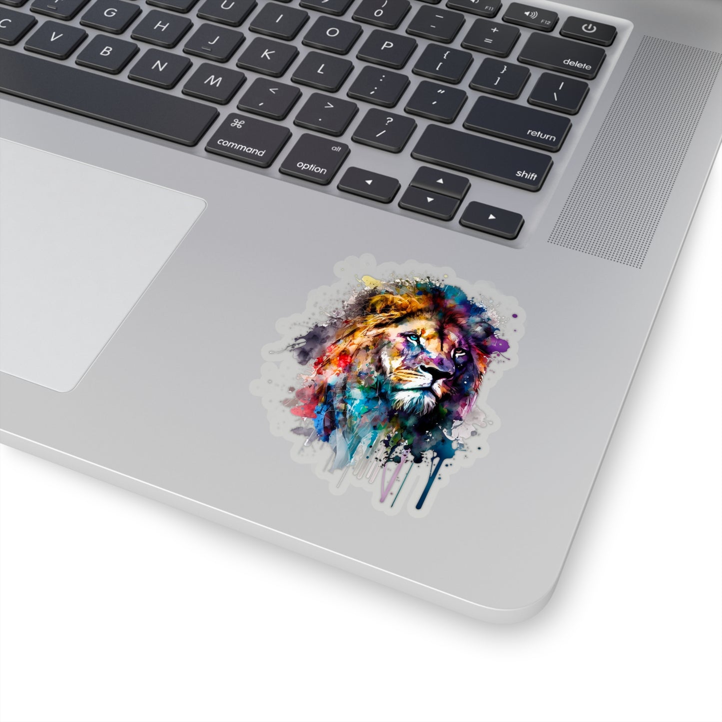 Watercolor Lion Sticker - Add Some Majestic and Unique Style to Your Tech