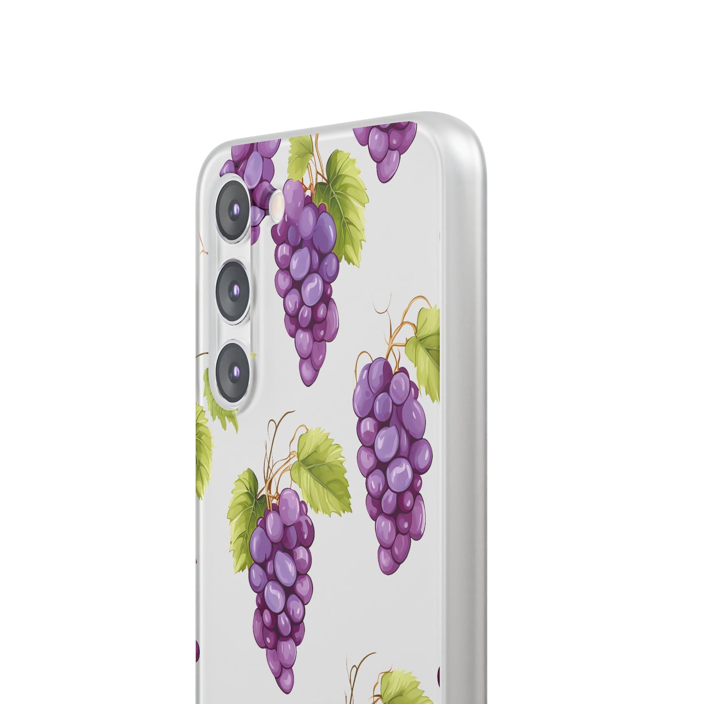 Flexi Grape Delight: Transparent Phone Case