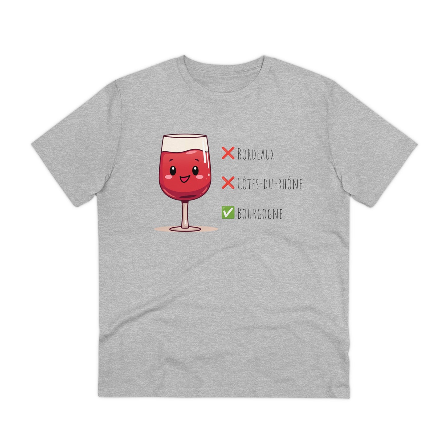 Eco-Friendly 'Bourgogne Wine Wins' T-Shirt - Wine Region Vote, Unisex"