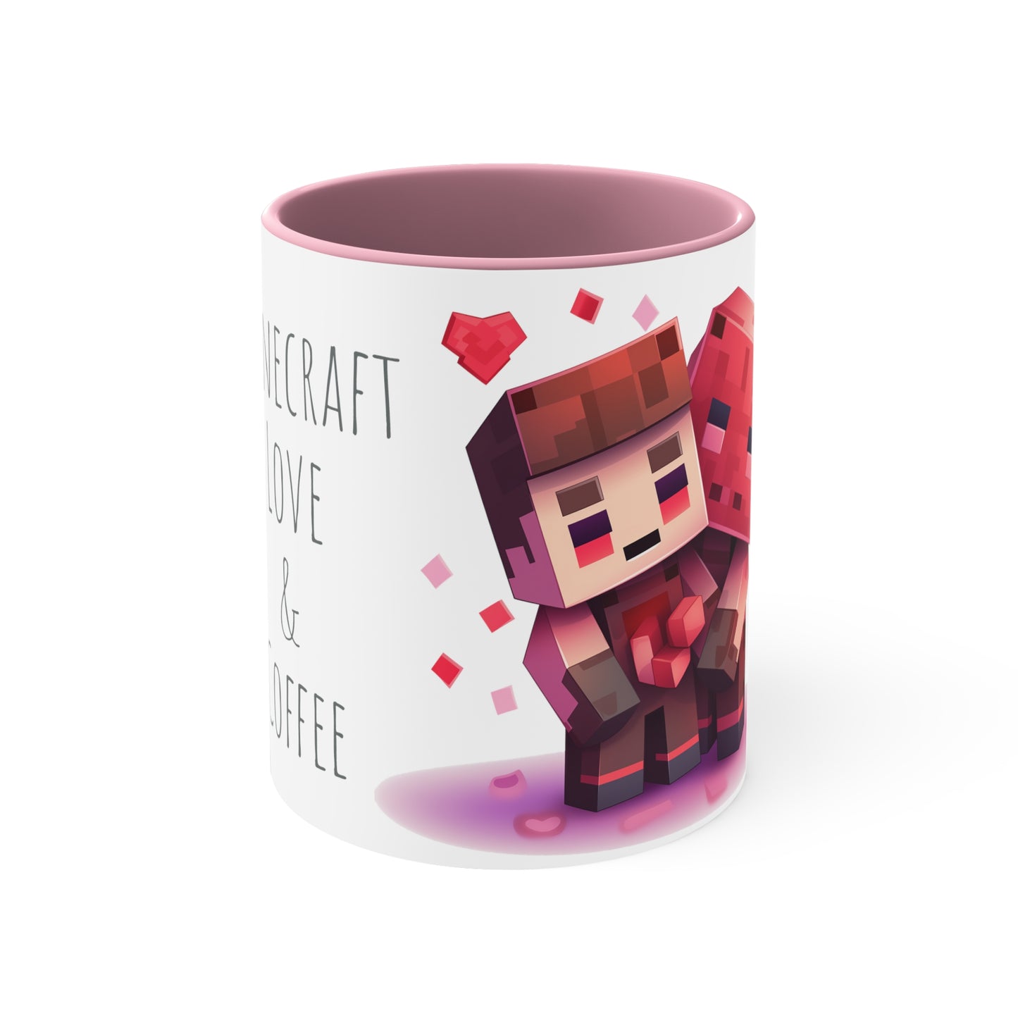Minecraft Love & Coffee Mug - 11oz Bicolor Valentine's Special