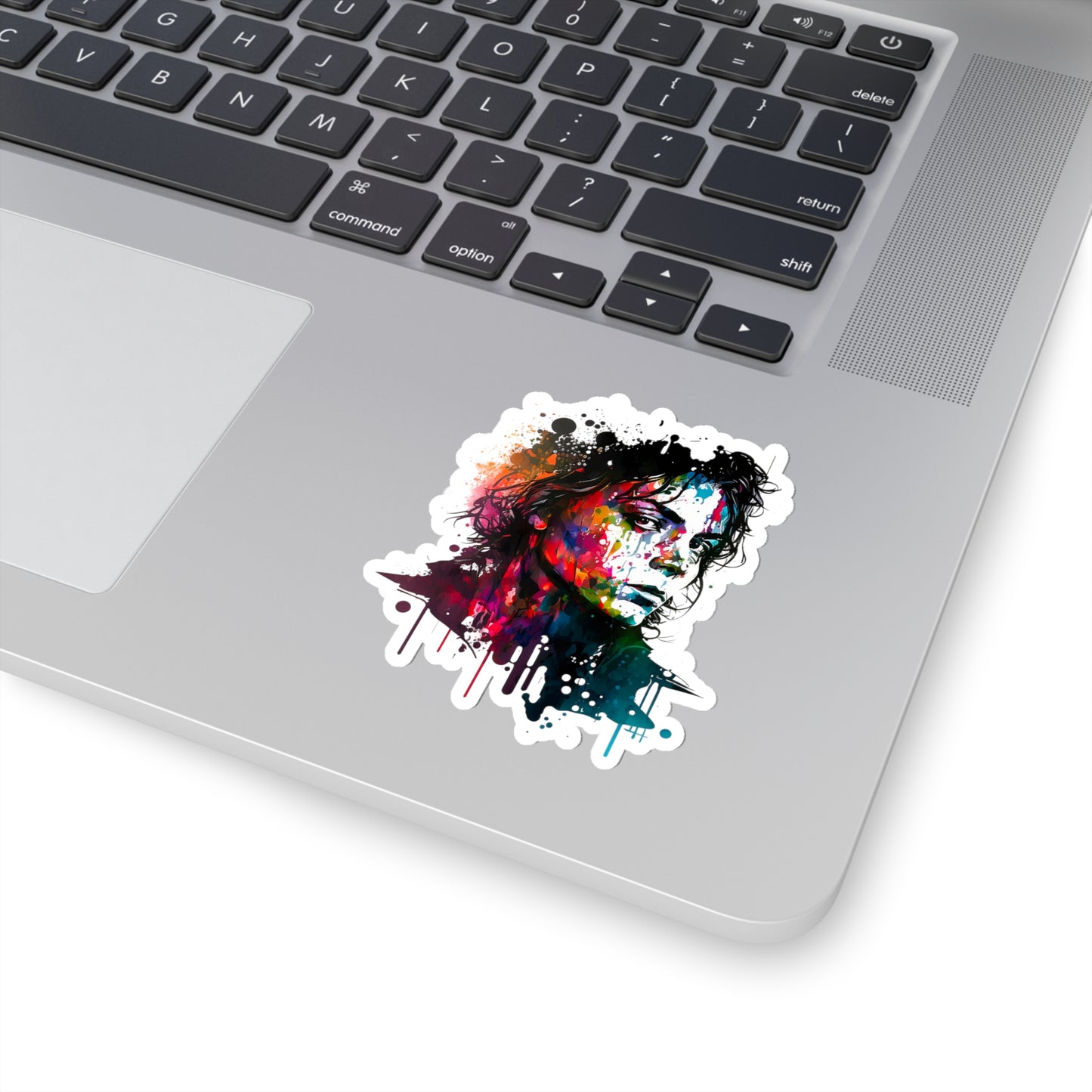 Michael Jackson Watercolor Sticker - Add Some Pop and Iconic Style to Your Tech