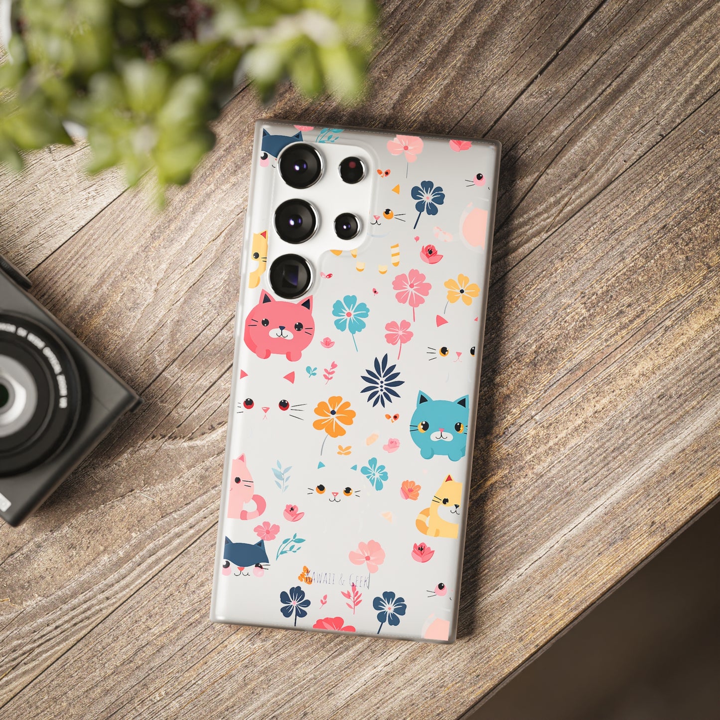 Playful Kittens: Flexi Transparent Phone Case