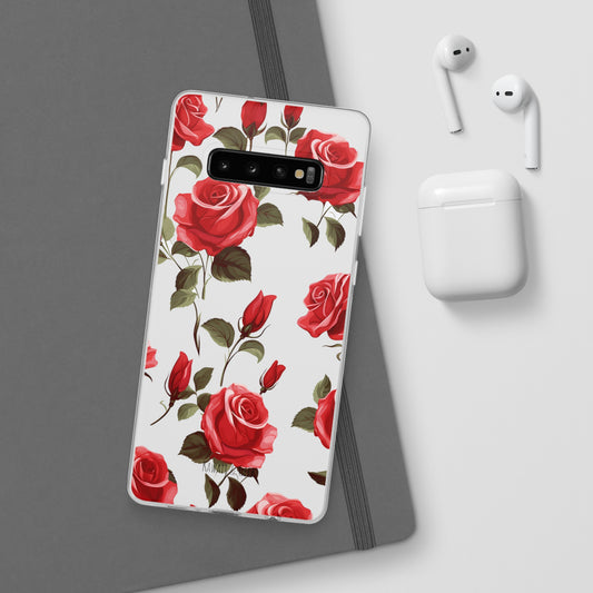 Delicate Rose Flexi Transparent Phone Case
