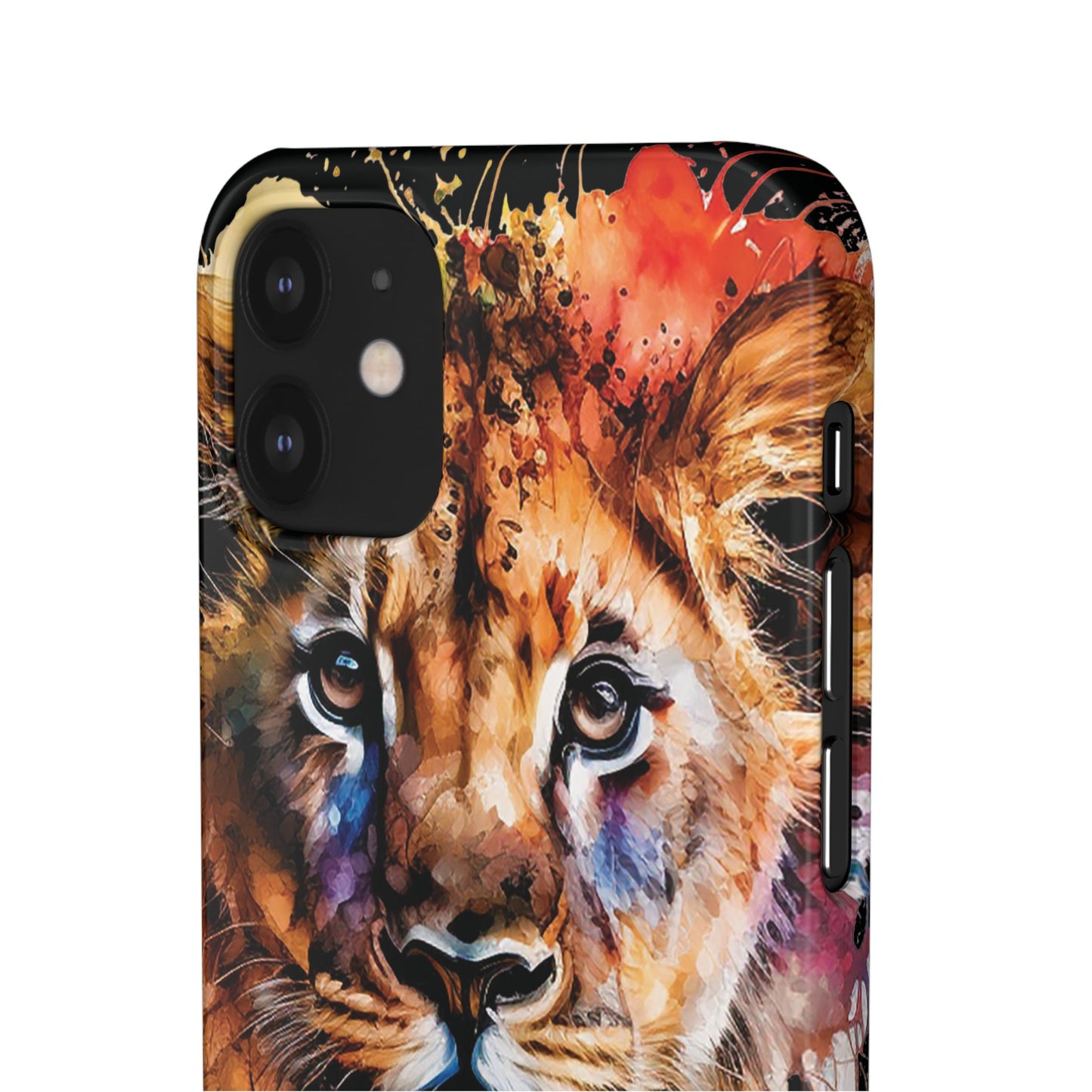 Phone Case Watercolor Lion Cub