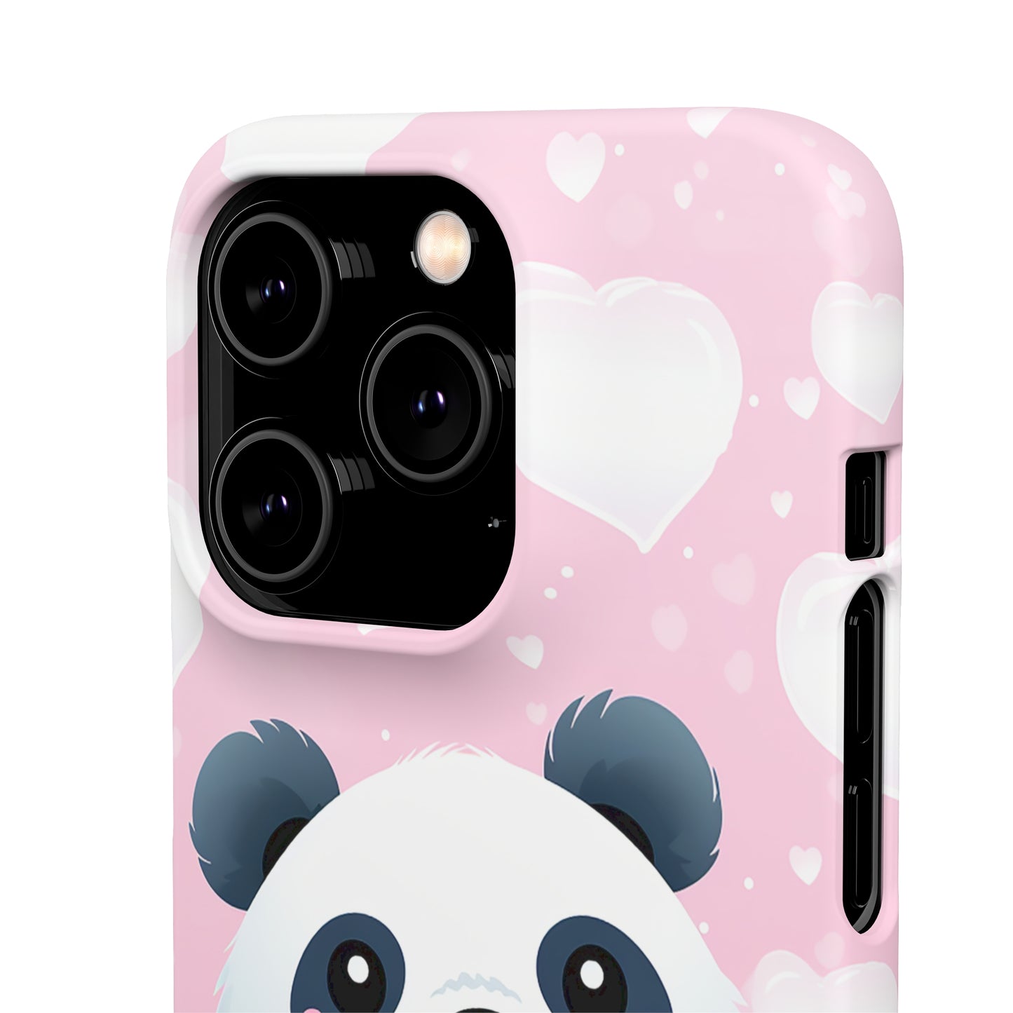 Cute Panda & Hearts Premium Phone Case