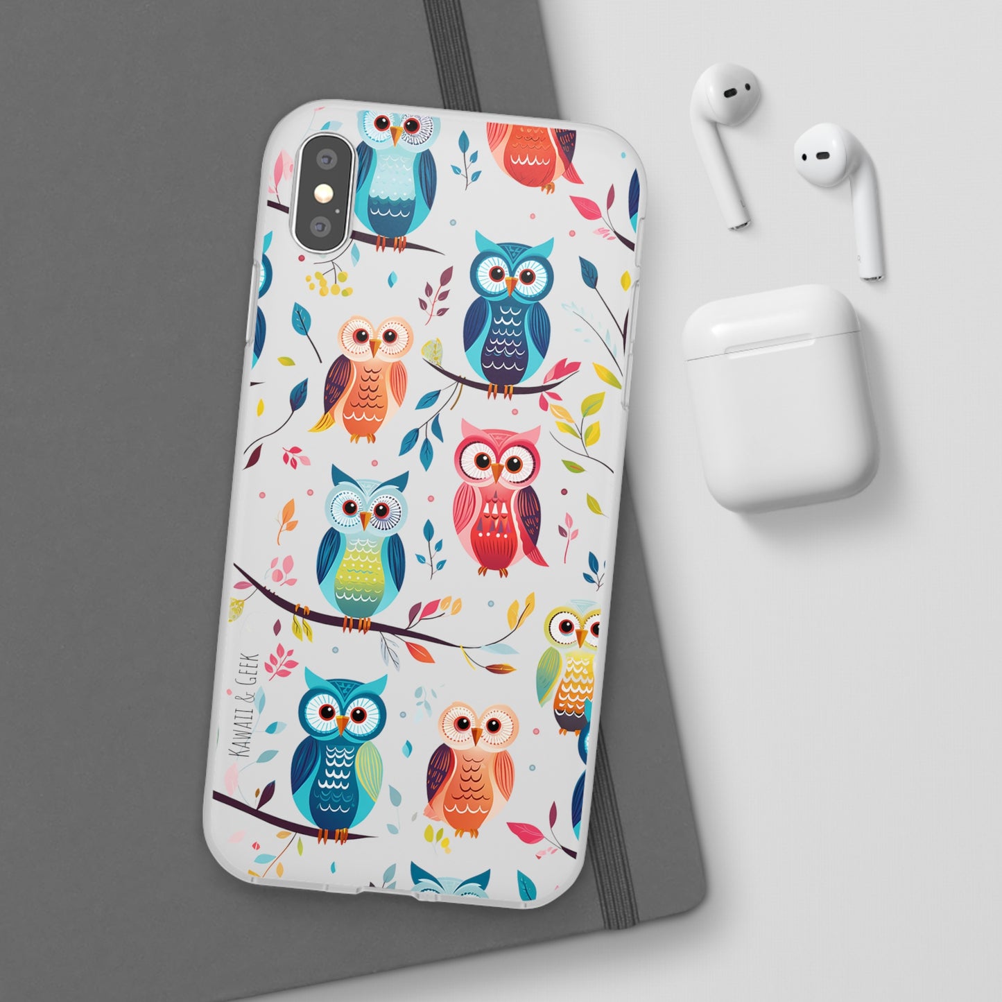 Whimsical Owl Flexi and Transparent Phone Case