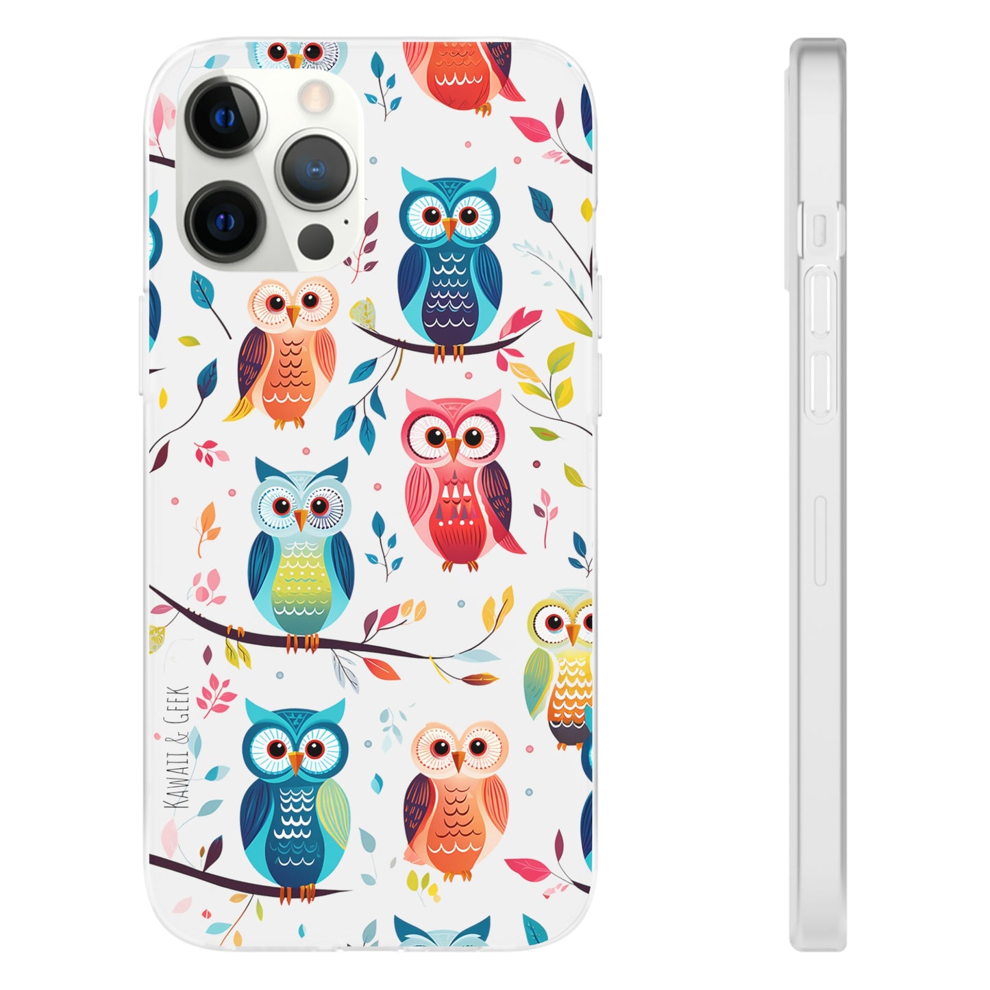 Whimsical Owl Flexi and Transparent Phone Case