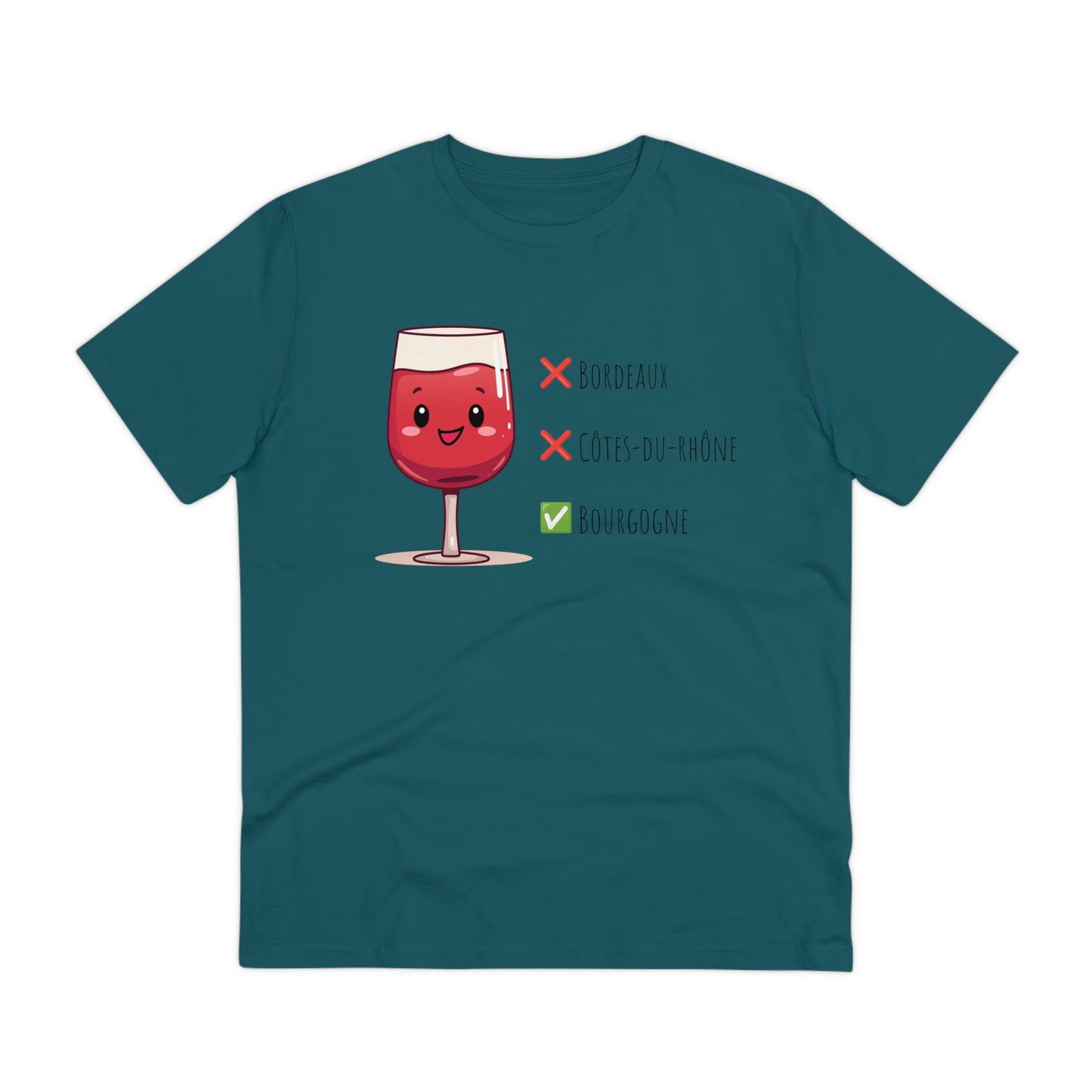 Eco-Friendly 'Bourgogne Wine Wins' T-Shirt - Wine Region Vote, Unisex"