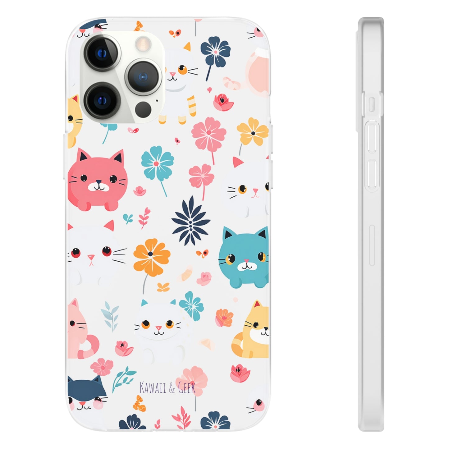 Playful Kittens: Flexi Transparent Phone Case