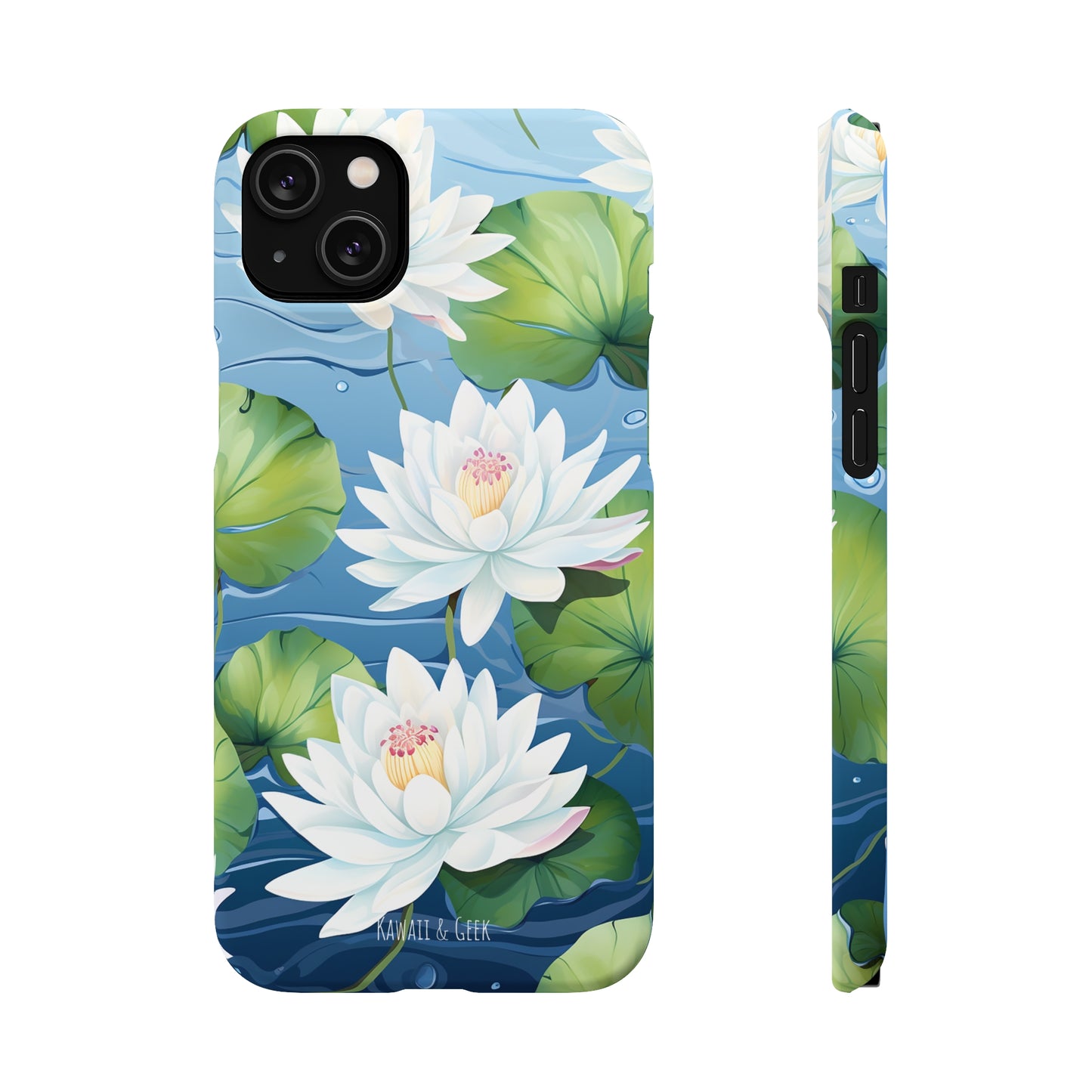 Elegant Water Lilies: Premium Phone Case