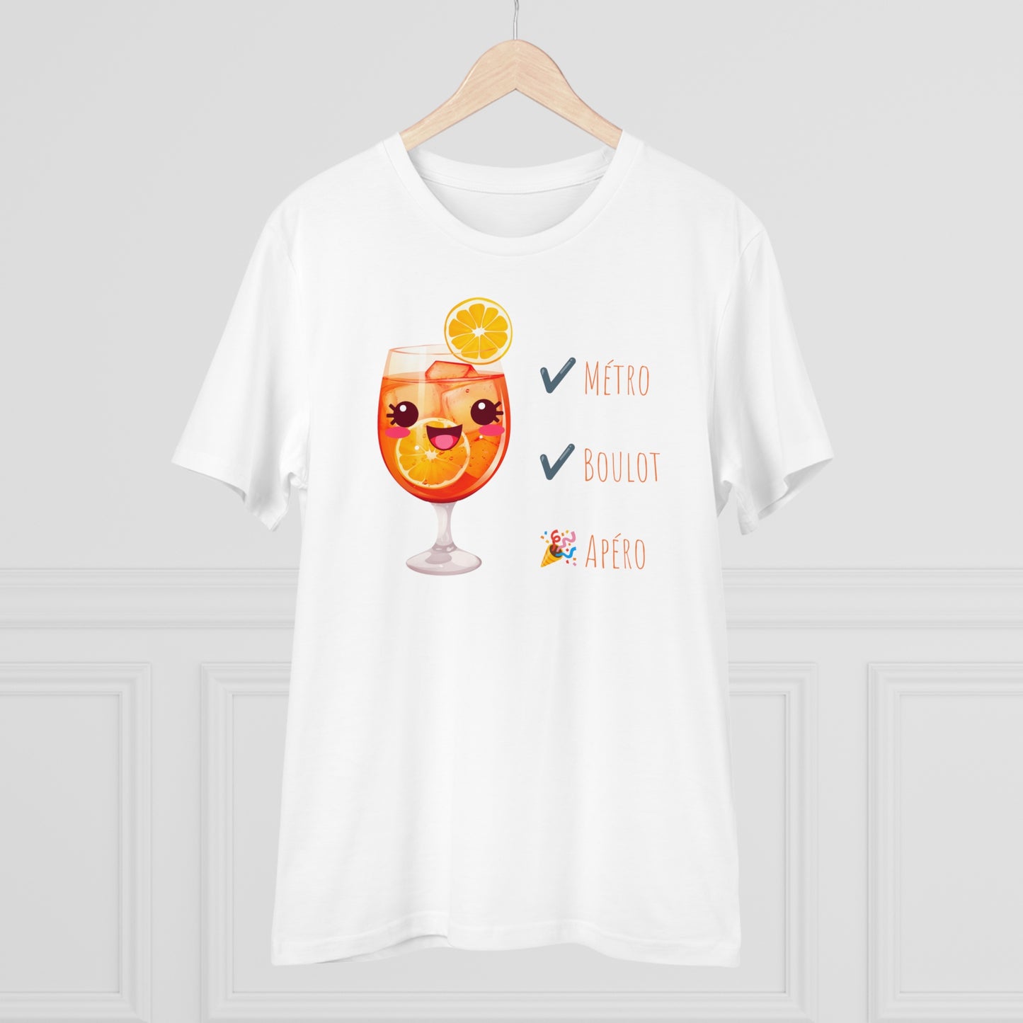 Cute Cocktail Glass T-shirt - Métro, Boulot, Apéro