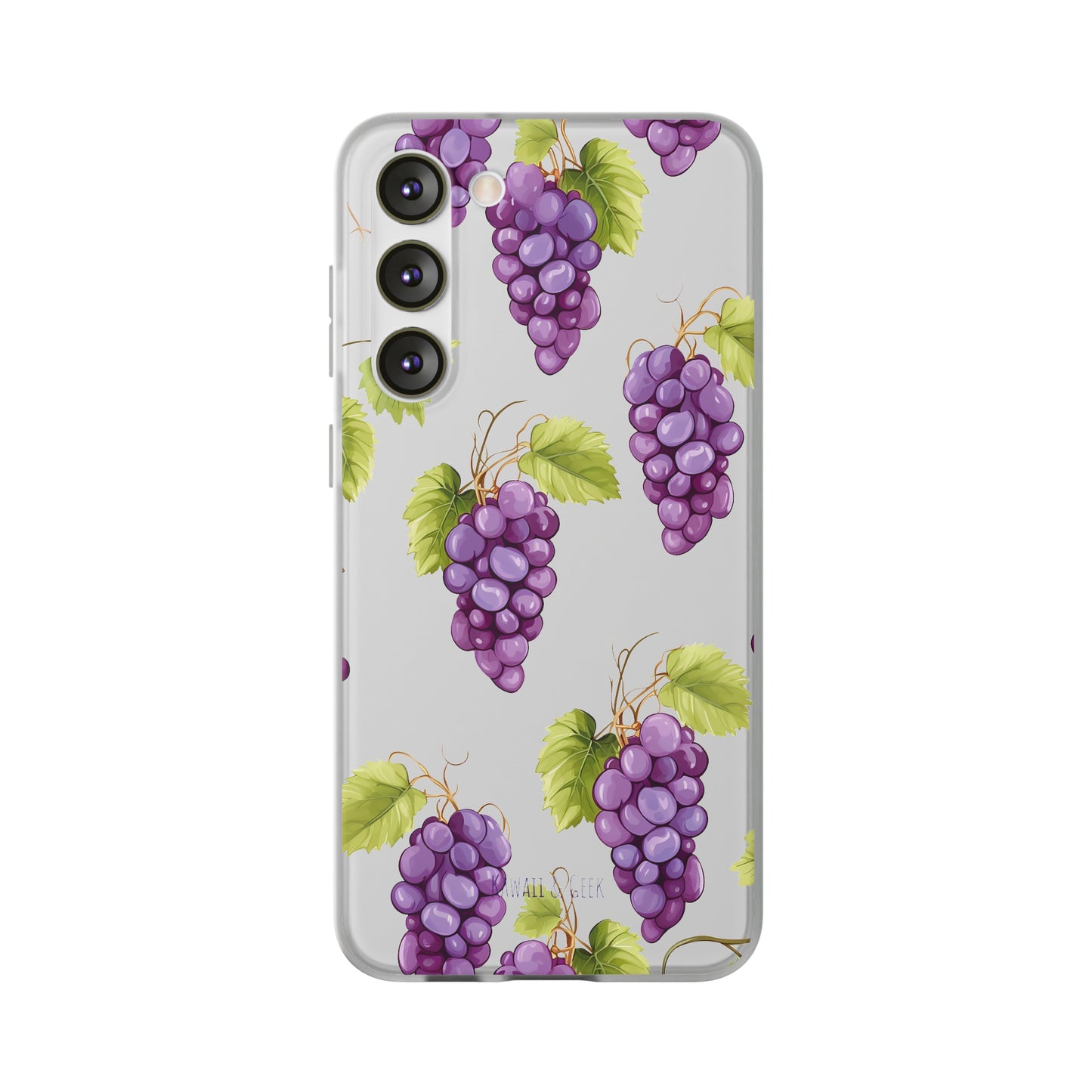Flexi Grape Delight: Transparent Phone Case
