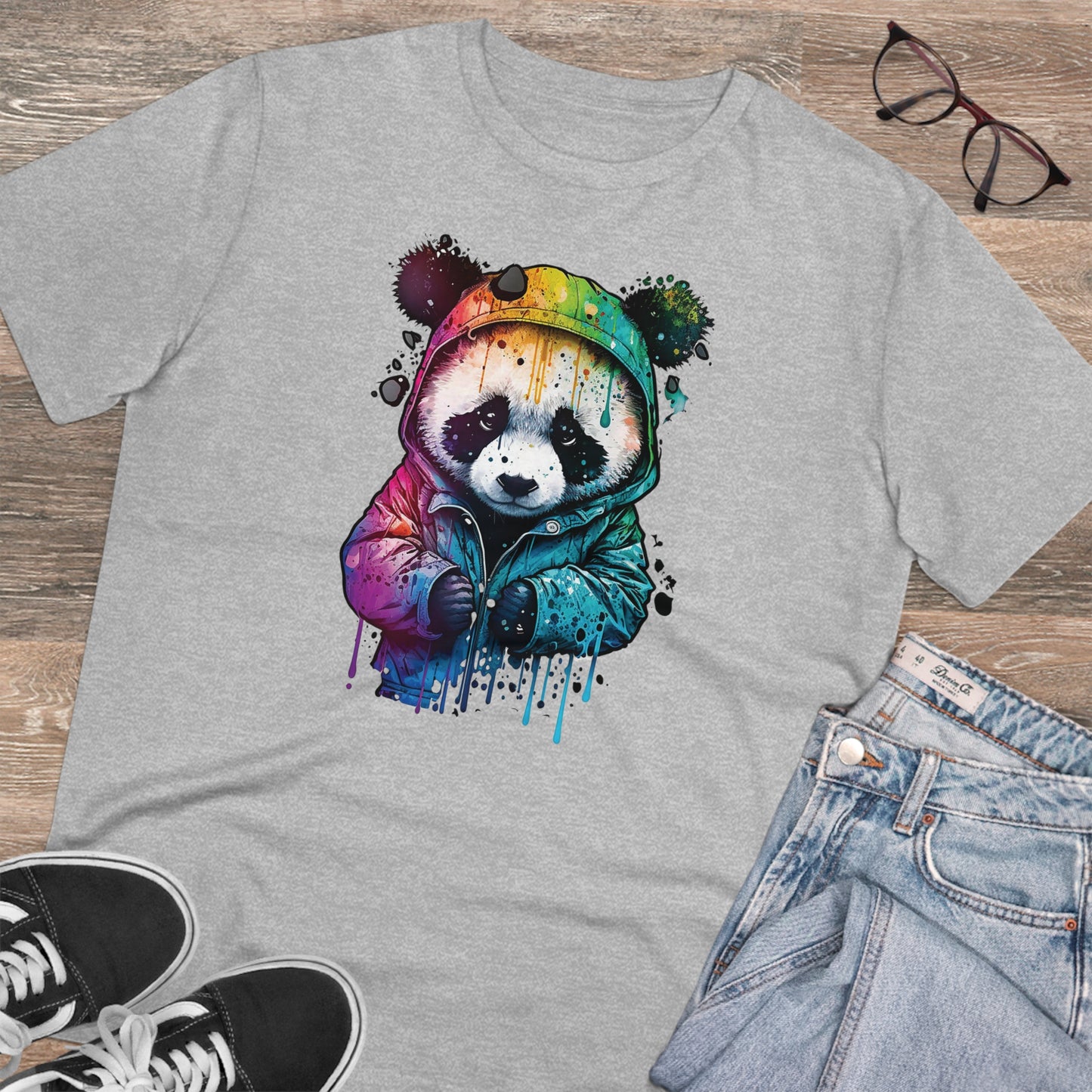 Panda Organic Unisex T-Shirt - Add Some Fun and Eco-Friendly Style to Your Wardrobe