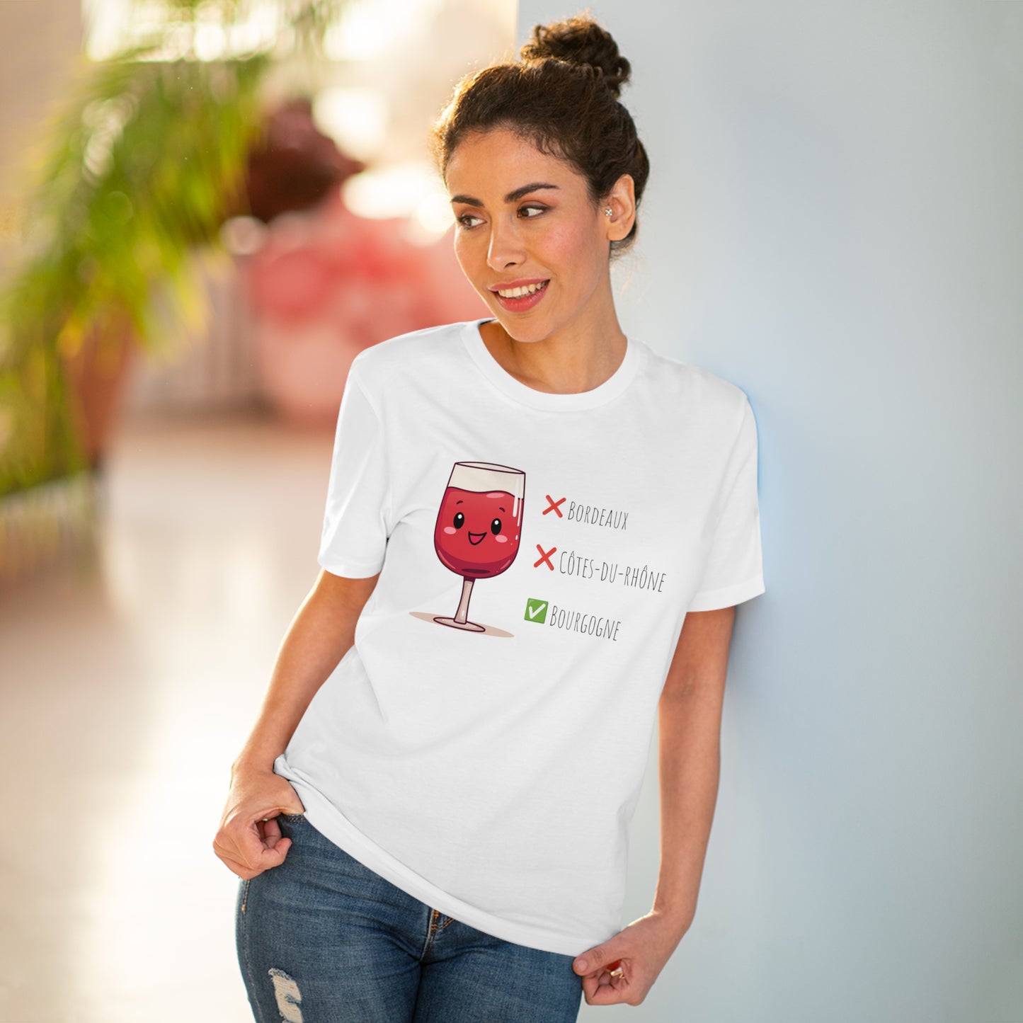 Eco-Friendly 'Bourgogne Wine Wins' T-Shirt - Wine Region Vote, Unisex"