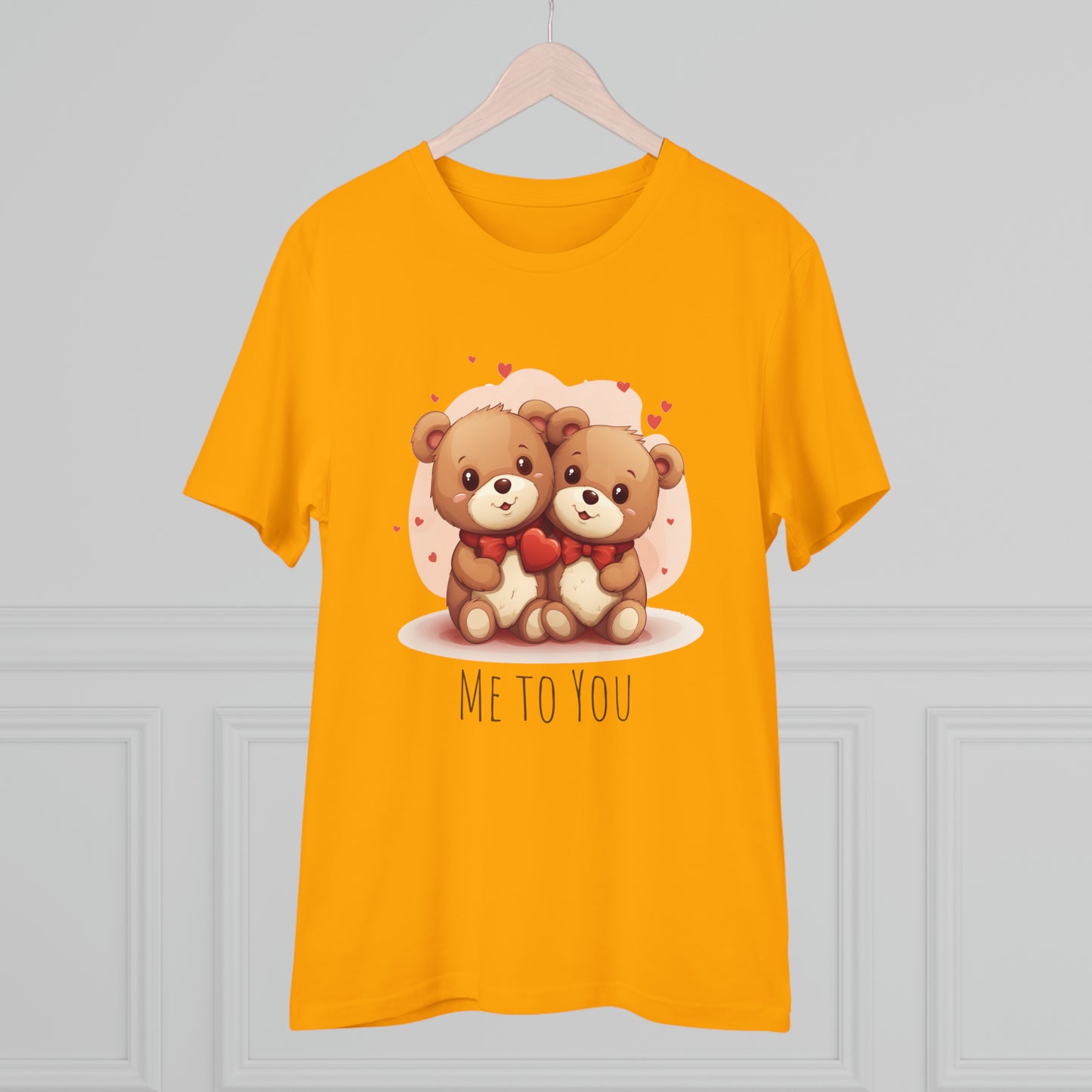 Me to You Teddy Bear Couple Tee - Eco-Friendly Love Shirt - Valentine's Day Special