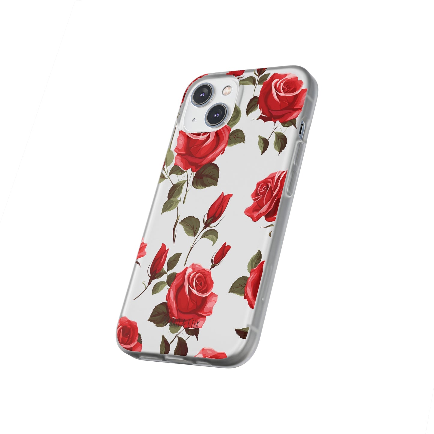 Delicate Rose Flexi Transparent Phone Case
