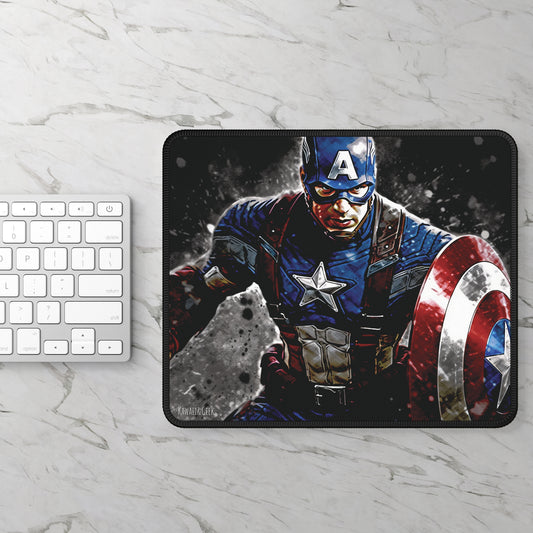 Captain America Gaming Mouse Pad : Defend Justice with style !