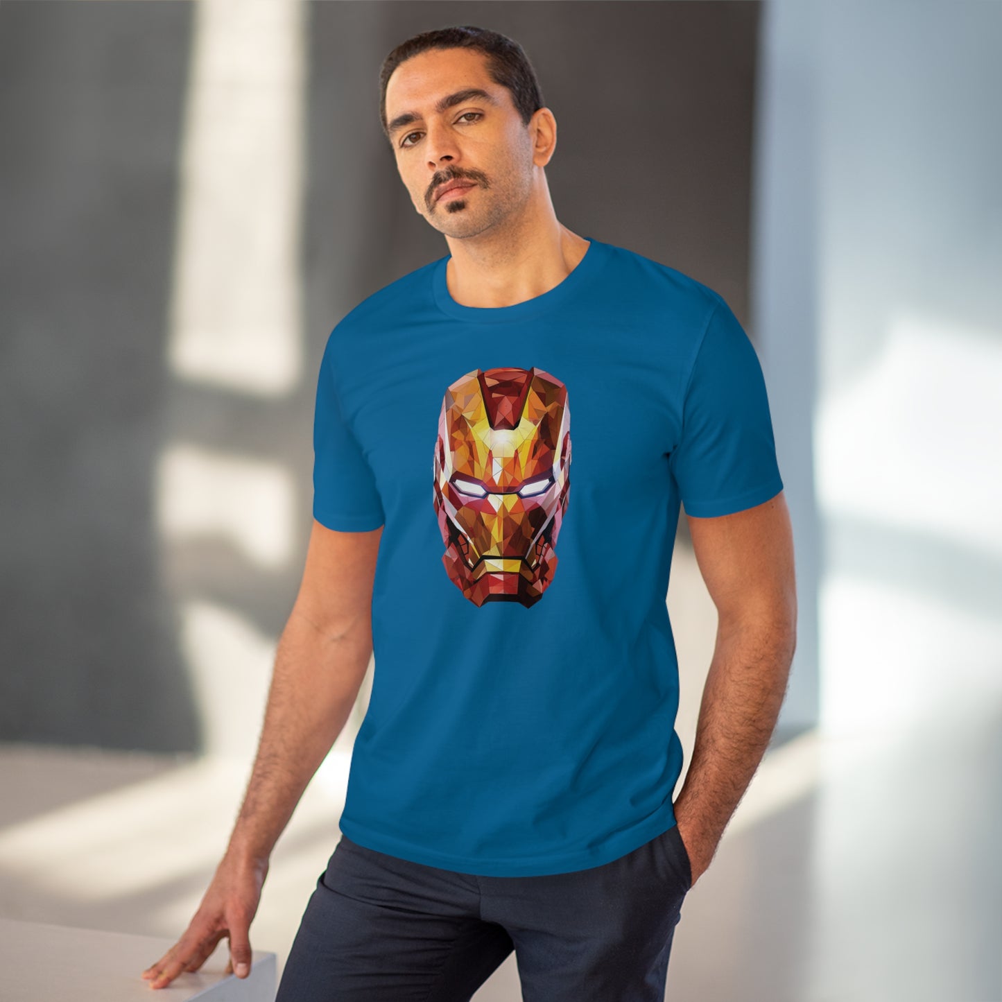 Iron Man Polygonal T-Shirt - Unleash Superhero Style