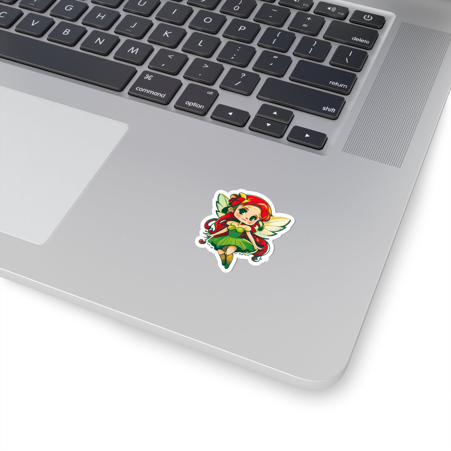Kawaii Green Fairy Sticker - Add Some Cute and Magical Style to Your Tech