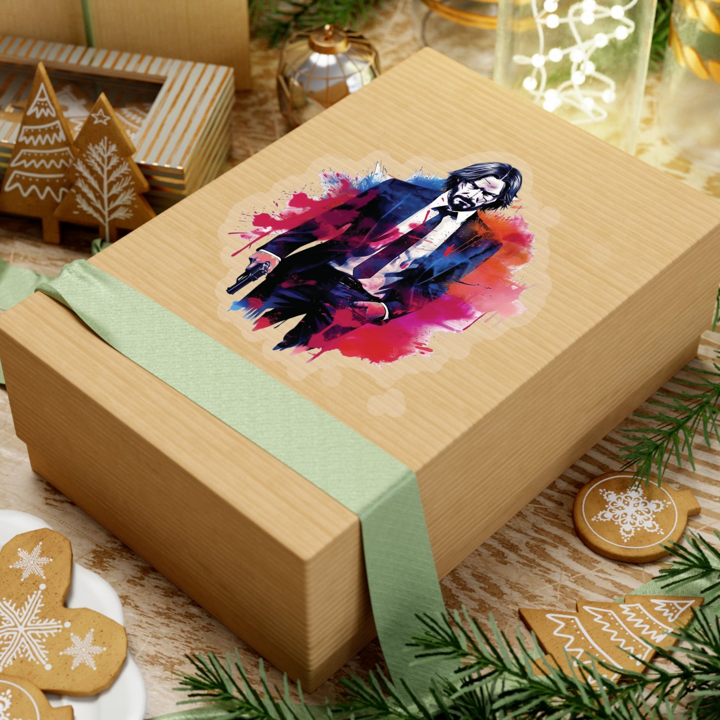John Wick Sticker - Capture the Intensity and Elegance in Artistic Flair