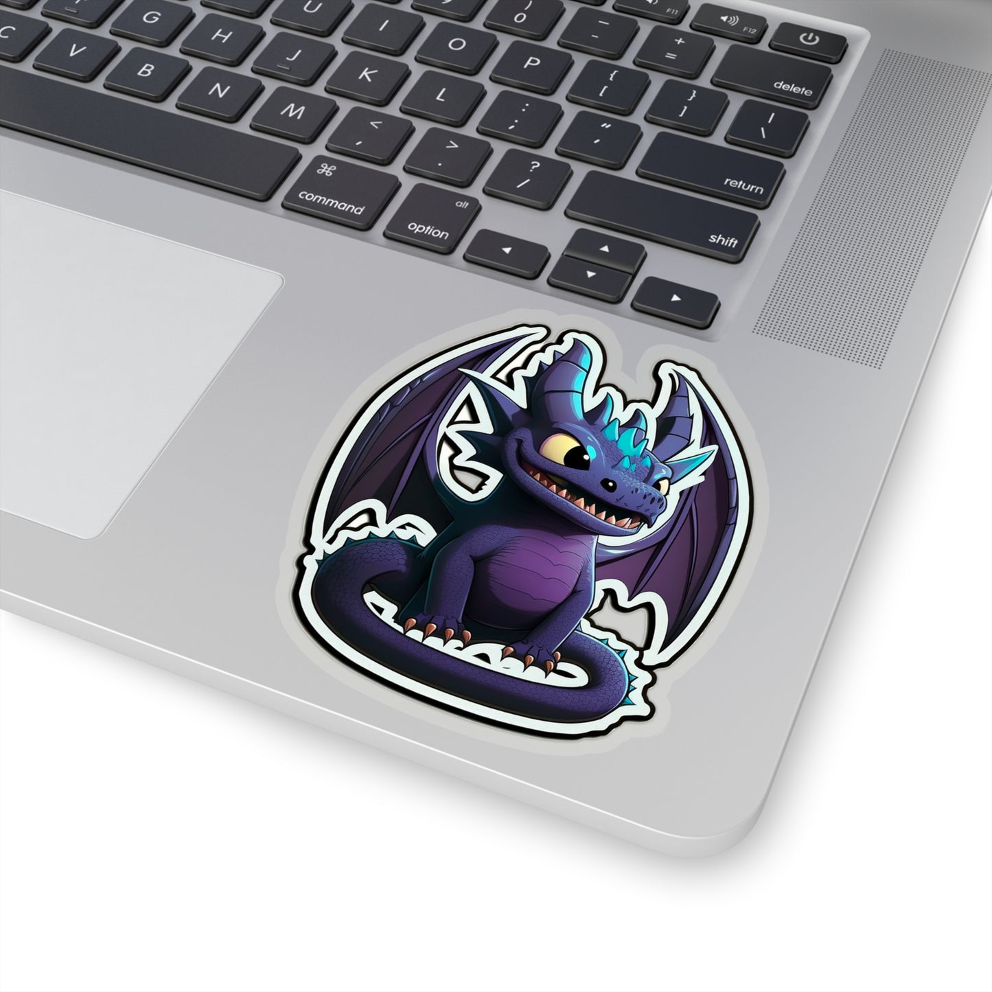 Kawaii Purple Dragon Sticker - Add Some Cute and Unique Style to Your Tech