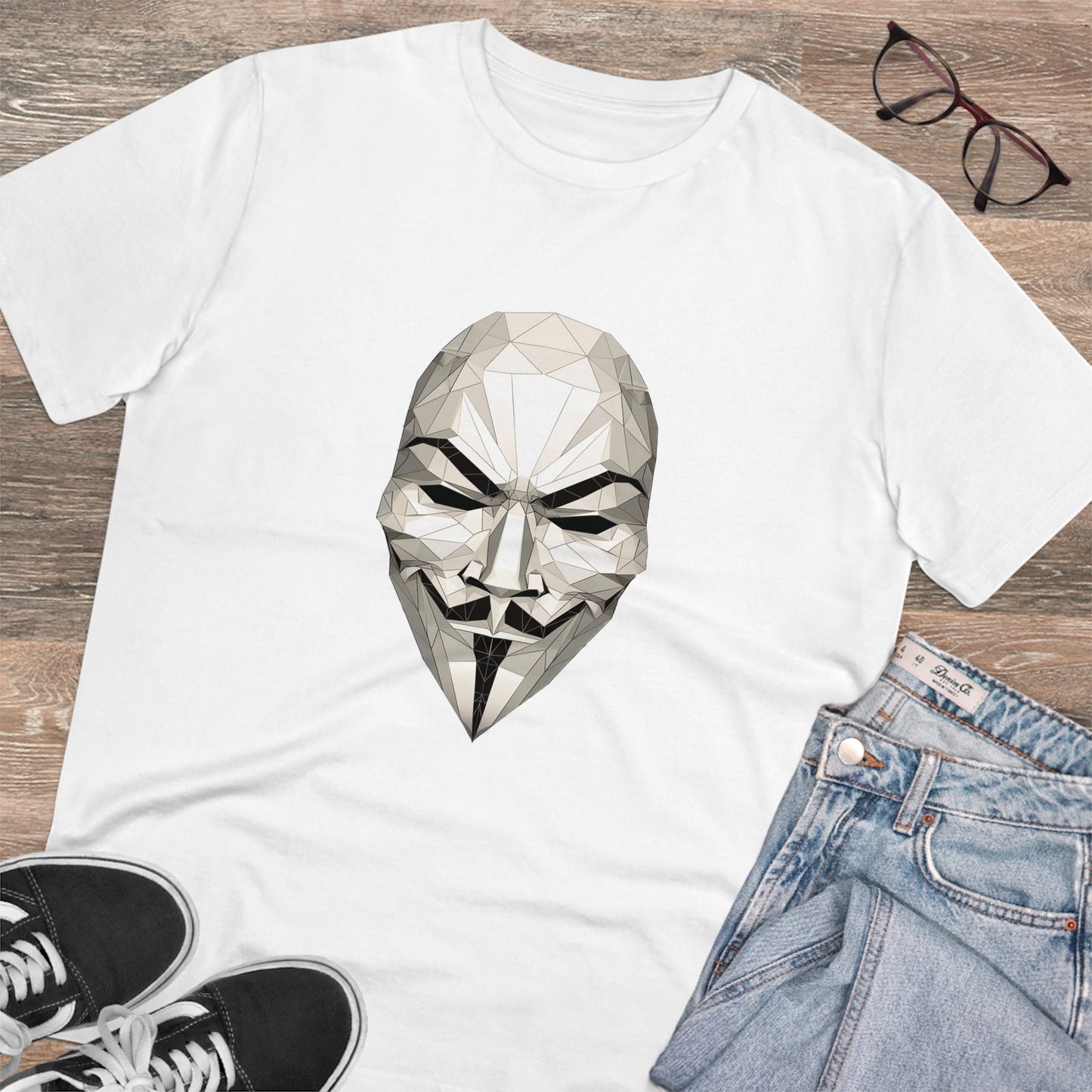 V Mask Polygonal T-Shirt - Embrace Anonymous Resistance