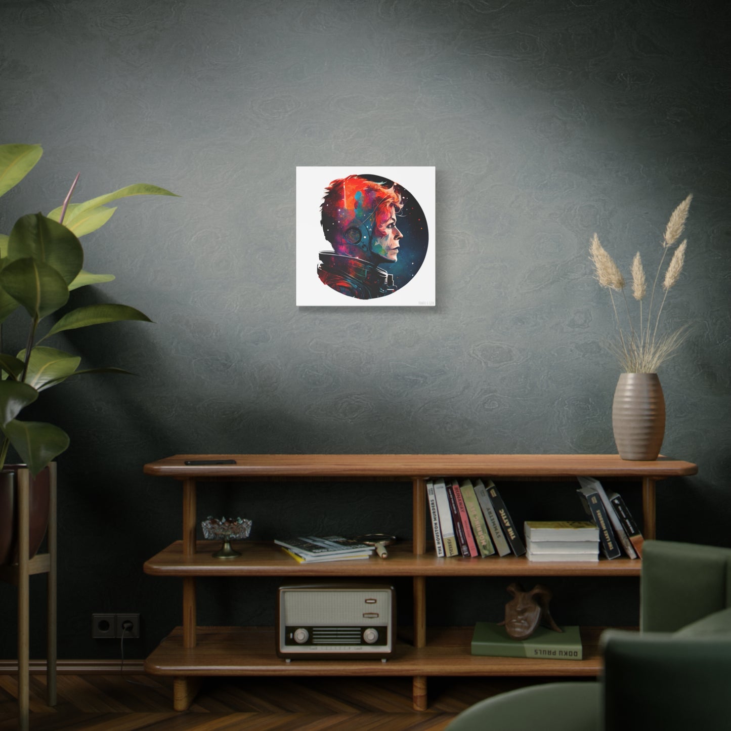 David Bowie Space Oddity Canva - Add Some Pop-Art and Watercolor Style to Your Wall Decor