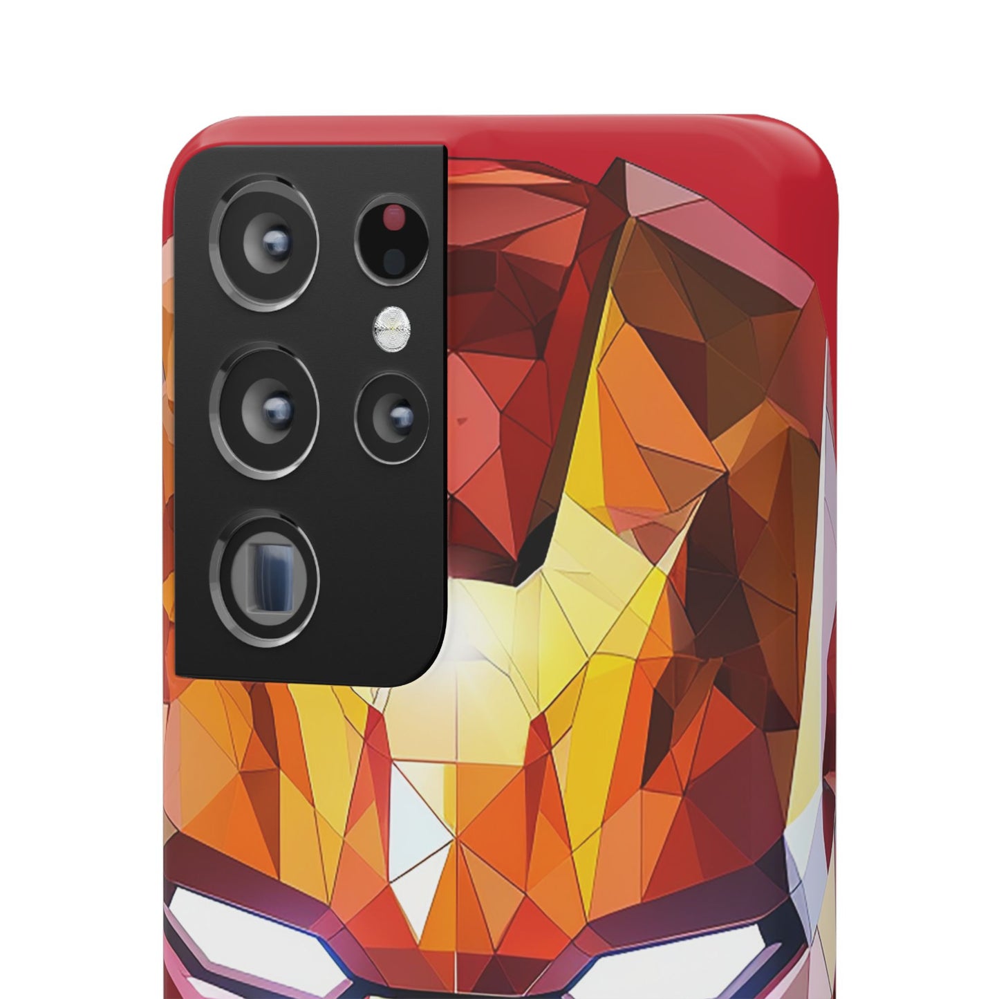 Phone Case - Iron Man helmet polygonal style