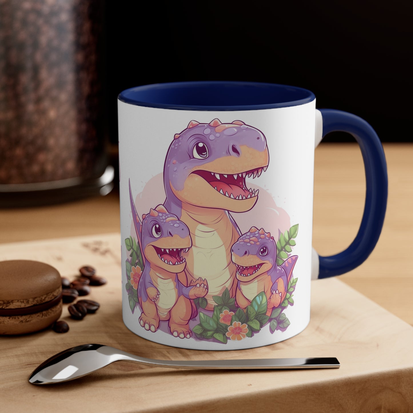 Cute Mug with Mom T-Rex and Kids : "Don't Mess with a T-Rex Mom !" Mother's day special