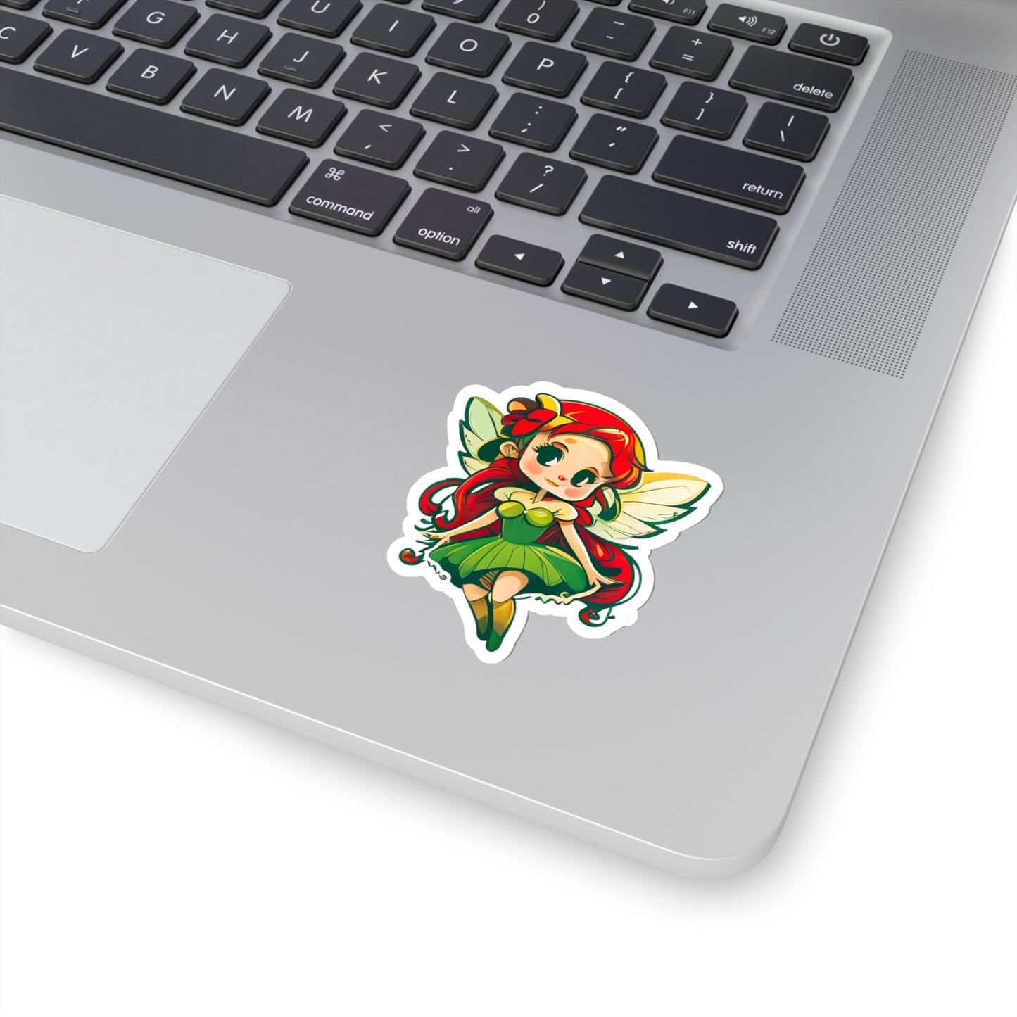 Kawaii Green Fairy Sticker - Add Some Cute and Magical Style to Your Tech