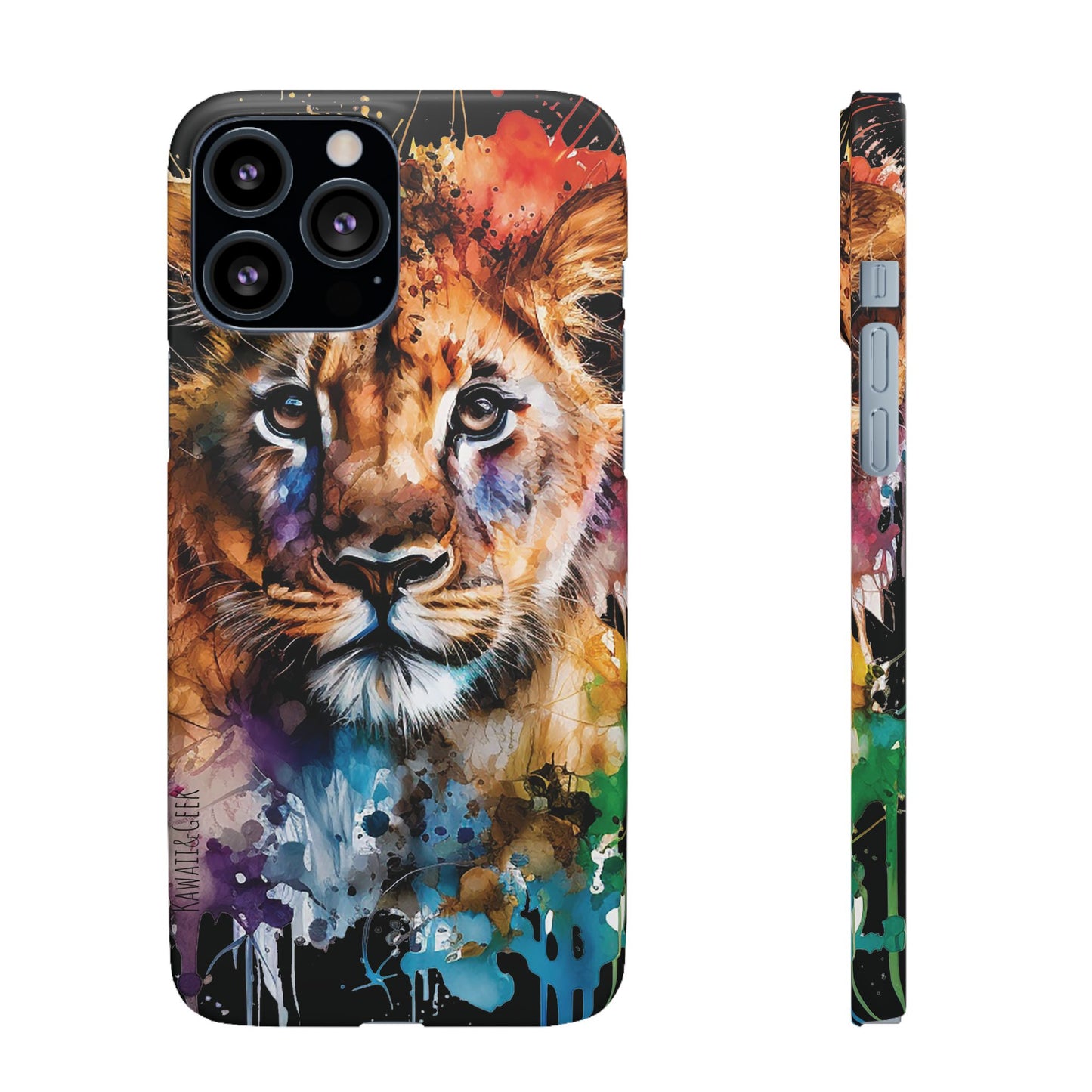 Phone Case Watercolor Lion Cub