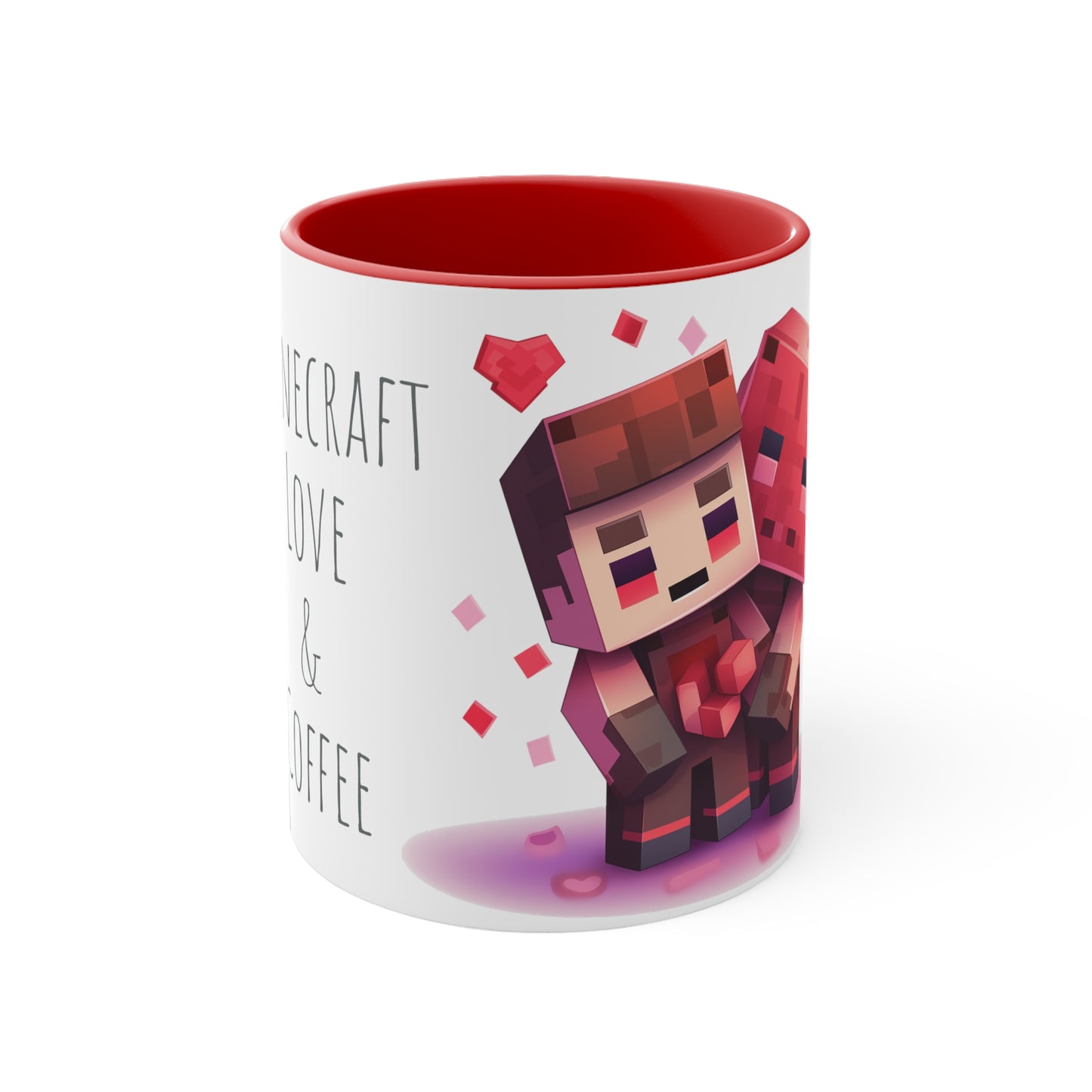 Minecraft Love & Coffee Mug - 11oz Bicolor Valentine's Special