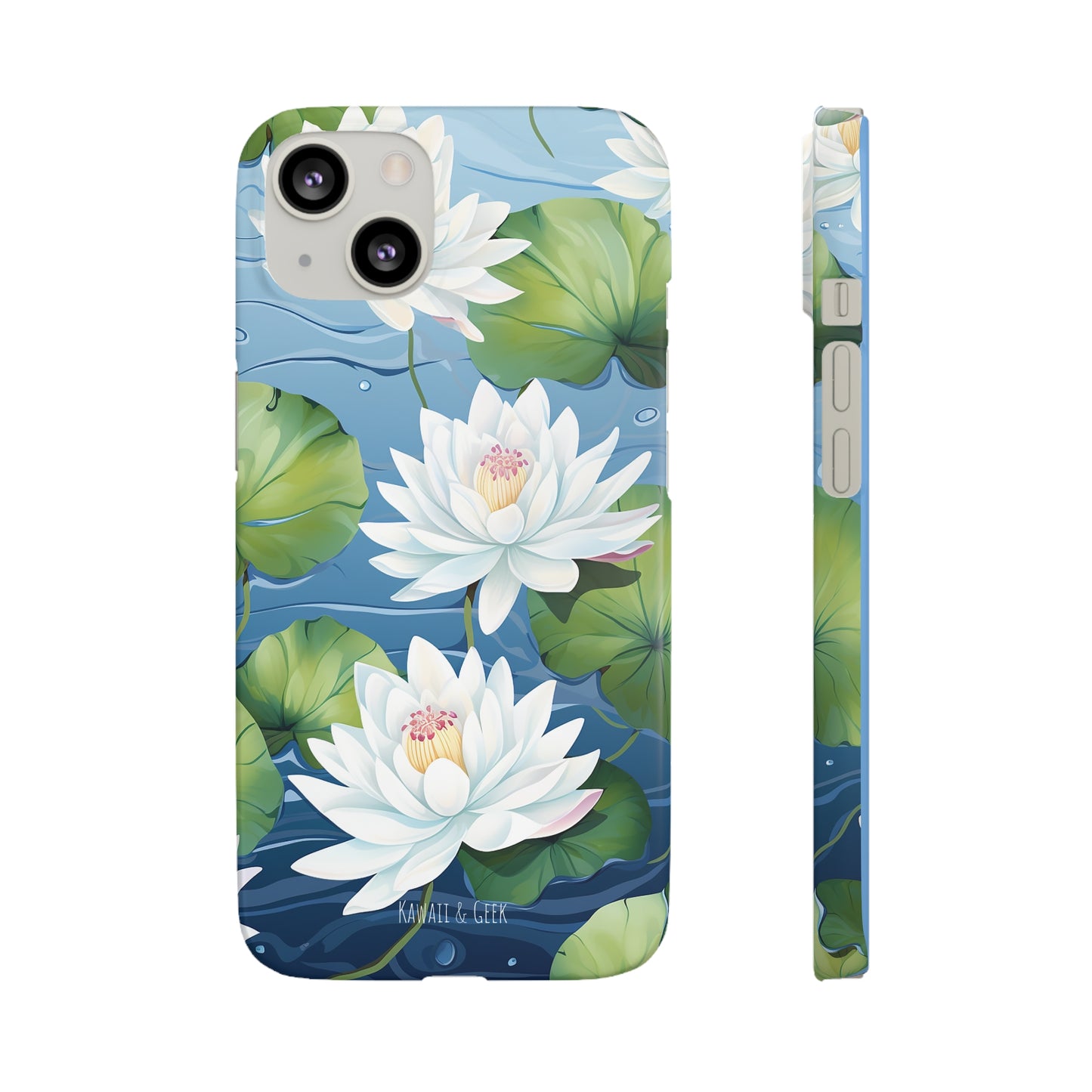 Elegant Water Lilies: Premium Phone Case