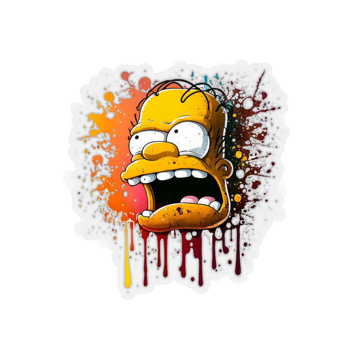 Homer Simpson Sticker - Add Some Fun and Unique Style to Your Tech