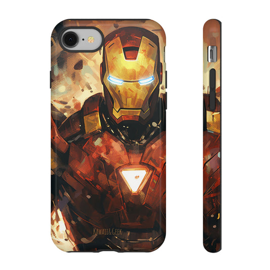 Phone Case Iron Man Painting Tough Case