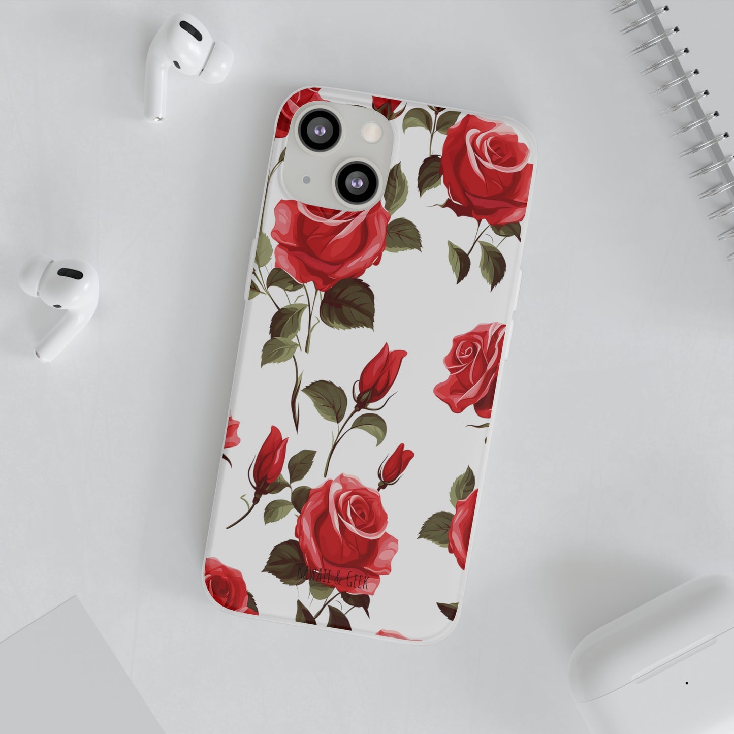 Delicate Rose Flexi Transparent Phone Case