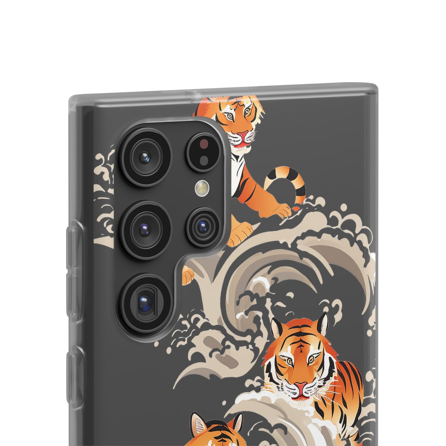 Elegant Chinese Ink Tiger Flexi Phone Case