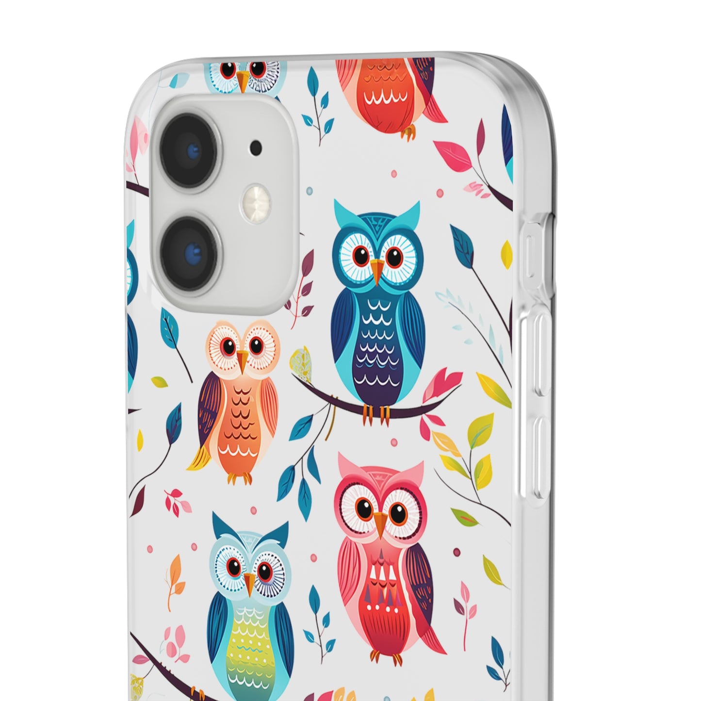 Whimsical Owl Flexi and Transparent Phone Case